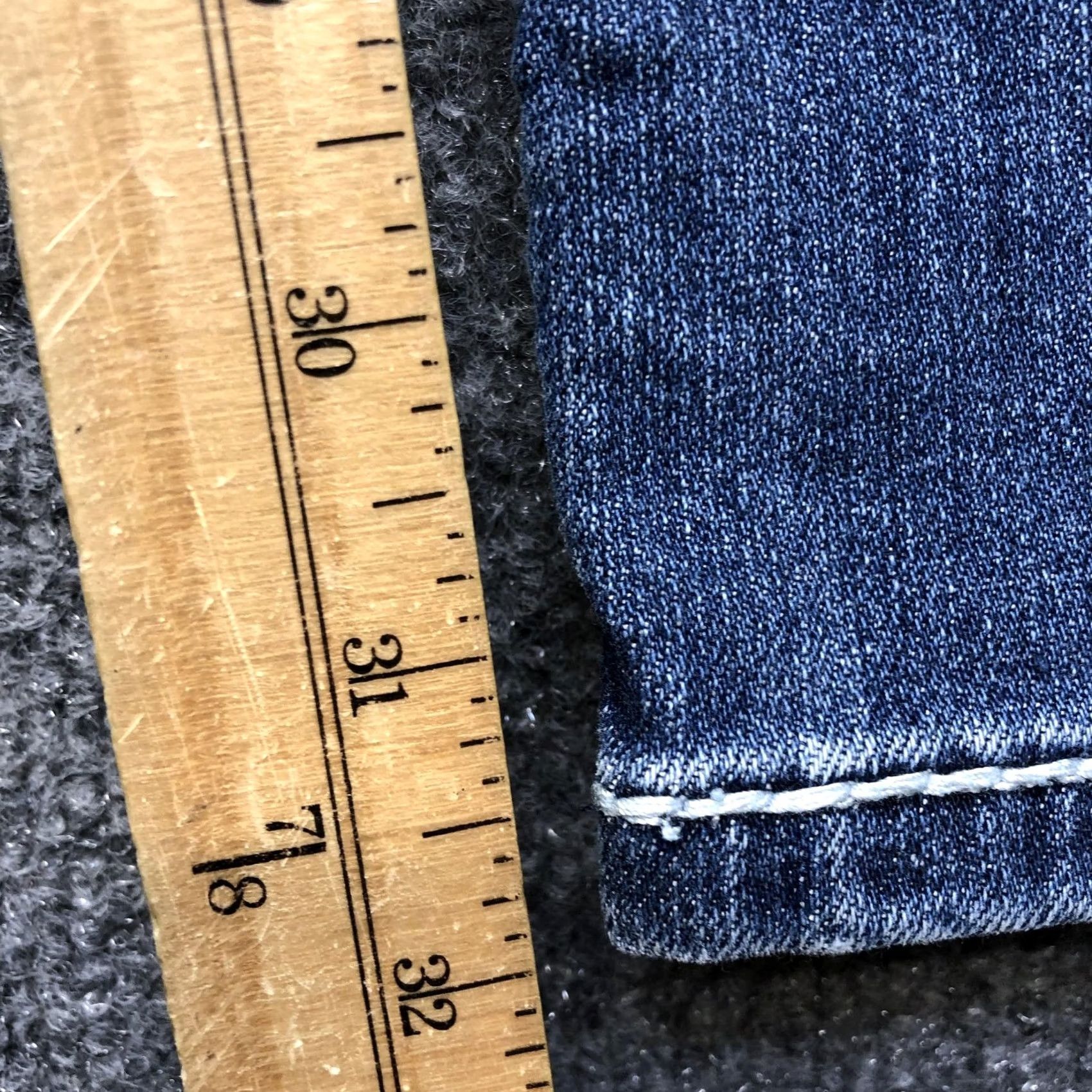 Denime Cello Jeans Juniors 13 Blue Bootcut Paisley Embroidered Rhinestone Denim Size 34" / US 12 / IT 48 - 4 Thumbnail