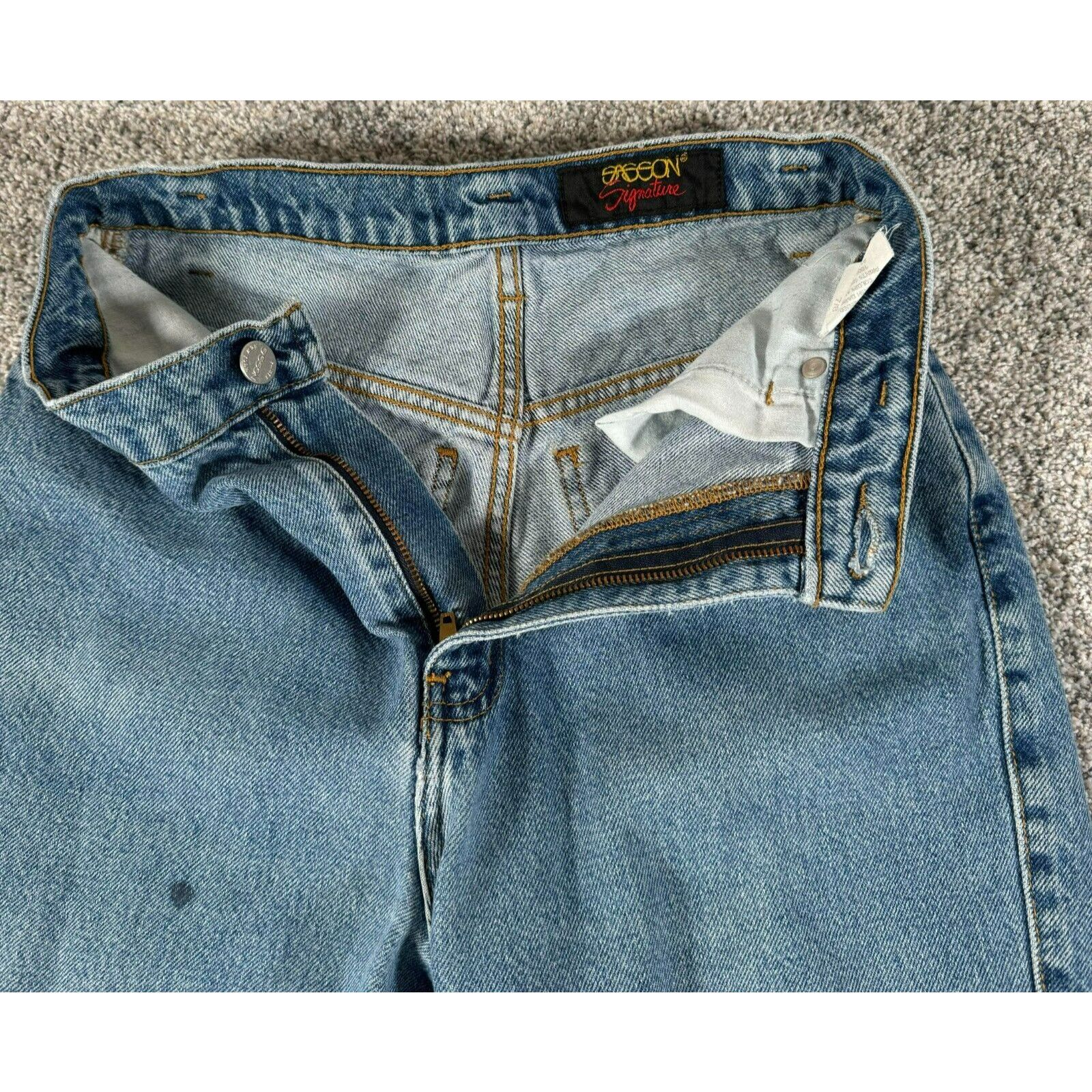 Other Sasson Signature Womens 7/8 High Rise Tapered Jeans Vintage Size 24" / US 00 / IT 34 - 3 Thumbnail