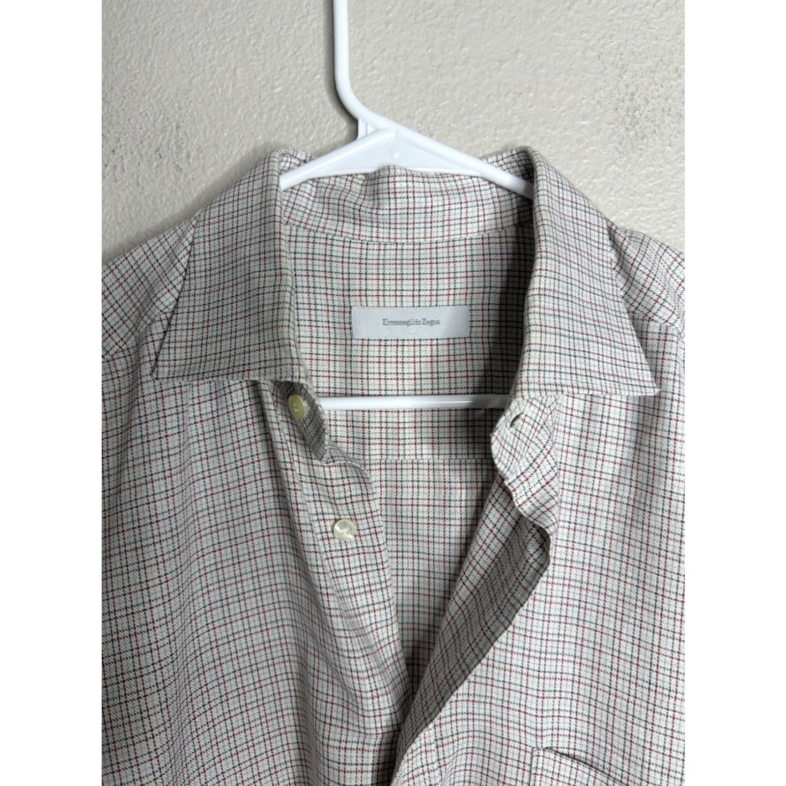 Ermenegildo Zegna Ermenegildo Zegna Shirt Mens Large 16.5 42 Red Striped Button Long Sleeve Dress Shirt Men’s Regular Size 42 Red Striped Pattern Dress Shirt Mens Size 42R - 3 Thumbnail