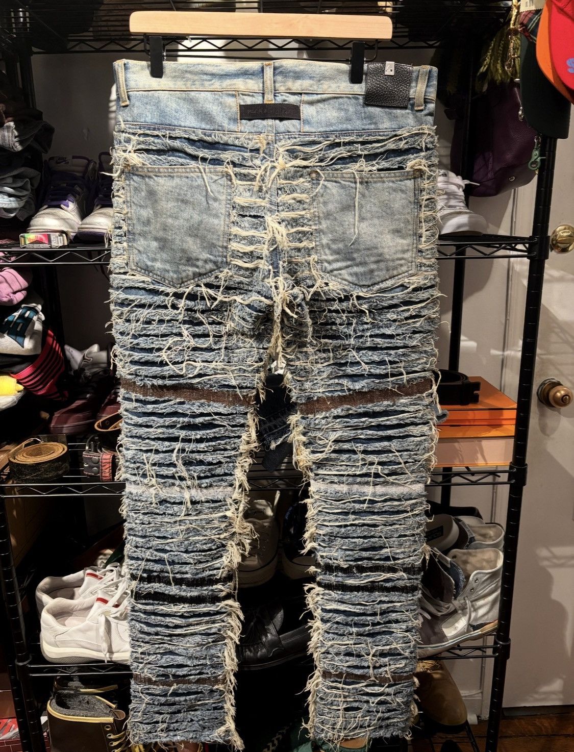 1017 ALYX 9SM 1017 ALYX 9SM x Blackmeans distressed denim Size US 31 - 9 Thumbnail