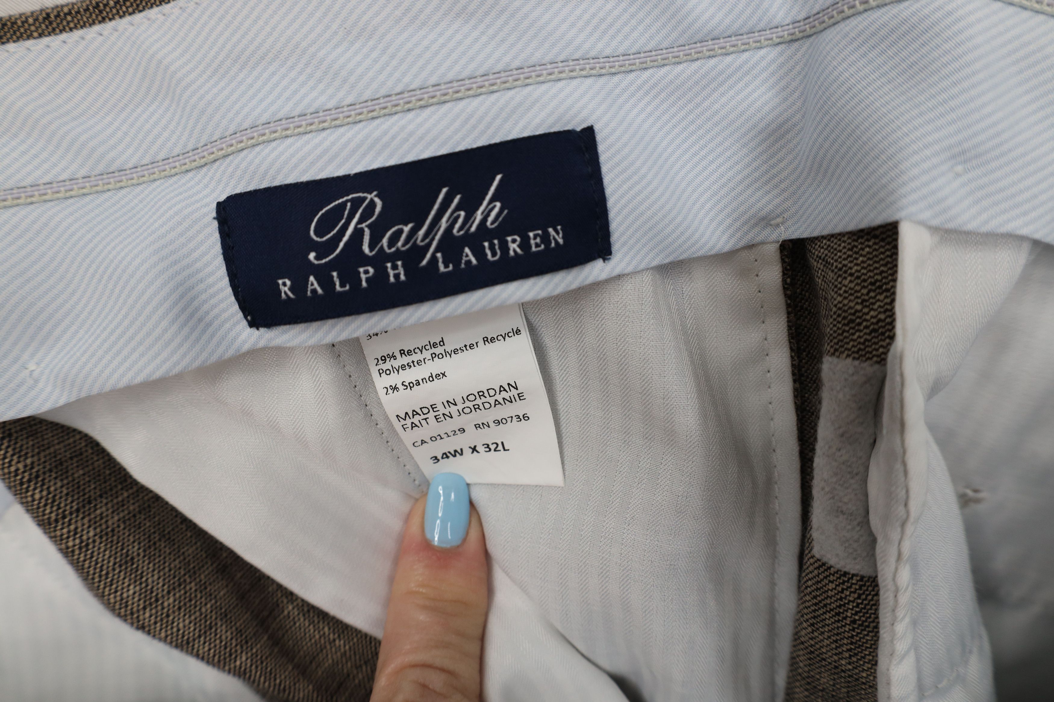 Polo Ralph Lauren Vintage Y2K Ralph Lauren Knit Straight Leg Chino Pants Plaid Size US 34 / EU 50 - 6 Thumbnail