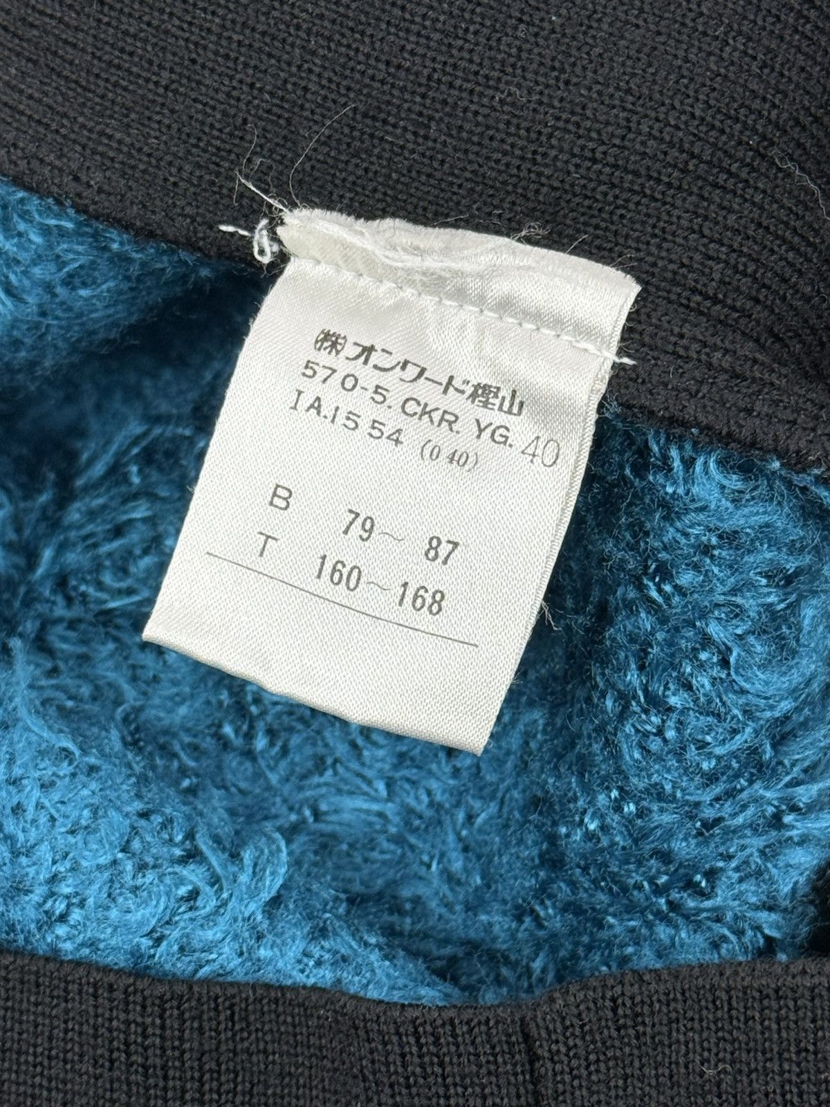 Jean Paul Gaultier Vintage Jean Paul Gaultier Fur Knit Sweater Black Blue 40 Size S / US 4 / IT 40 - 8 Thumbnail