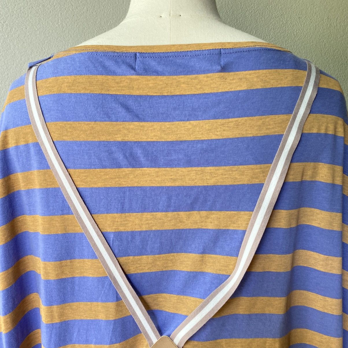 mercibeaucoup Mercibeaucoup, Purple & Yellow Striped Top by Merii Size L / US 10 / IT 46 - 16 Thumbnail