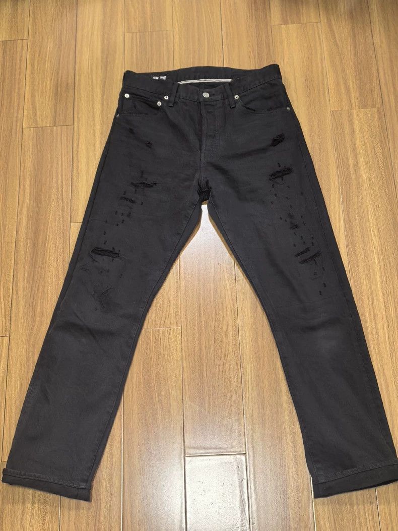 Visvim VISVIM ICT CMYK 16D27 BLACK DMGD 27 Ruined wash jeans-2506 Size US 32 / EU 48 - 1 Thumbnail