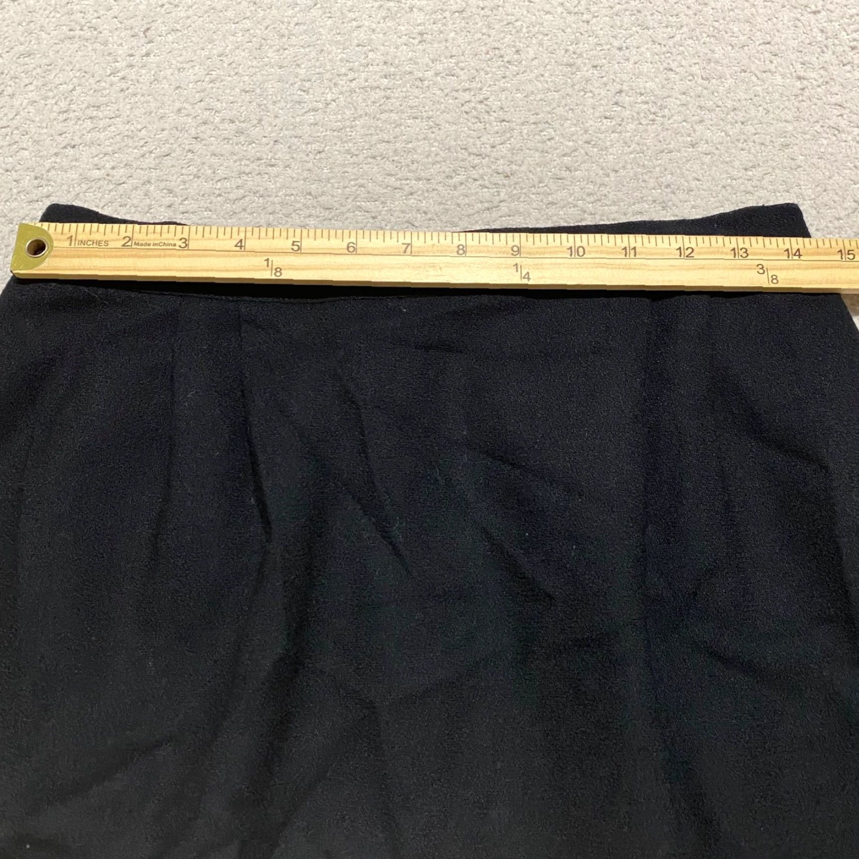 Talbots Talbots Skirt Womens 12 Black Wool Pencil Straight Knee Length Lined Office Business Size 34" / US 12 / IT 48 - 5 Thumbnail