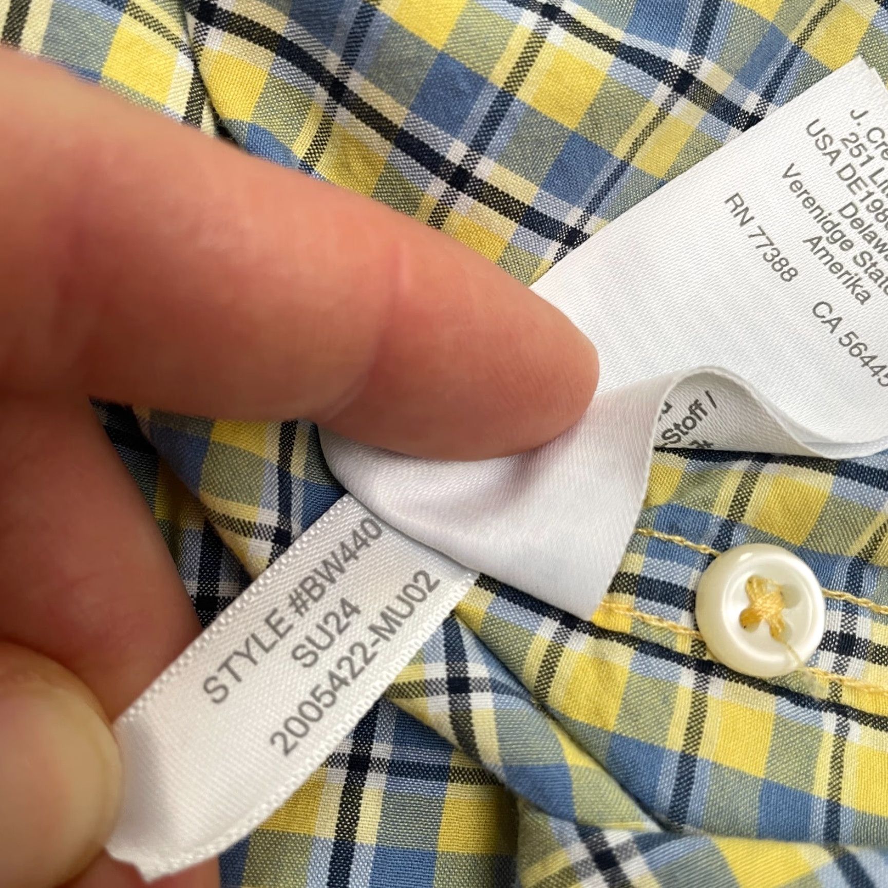 J.Crew J.CREW Shirt Mens Small Multicolor Plaid Long Sleeve Button-Down Classic Fit Casual Shirts Size US S / EU 44-46 / 1 - 7 Thumbnail