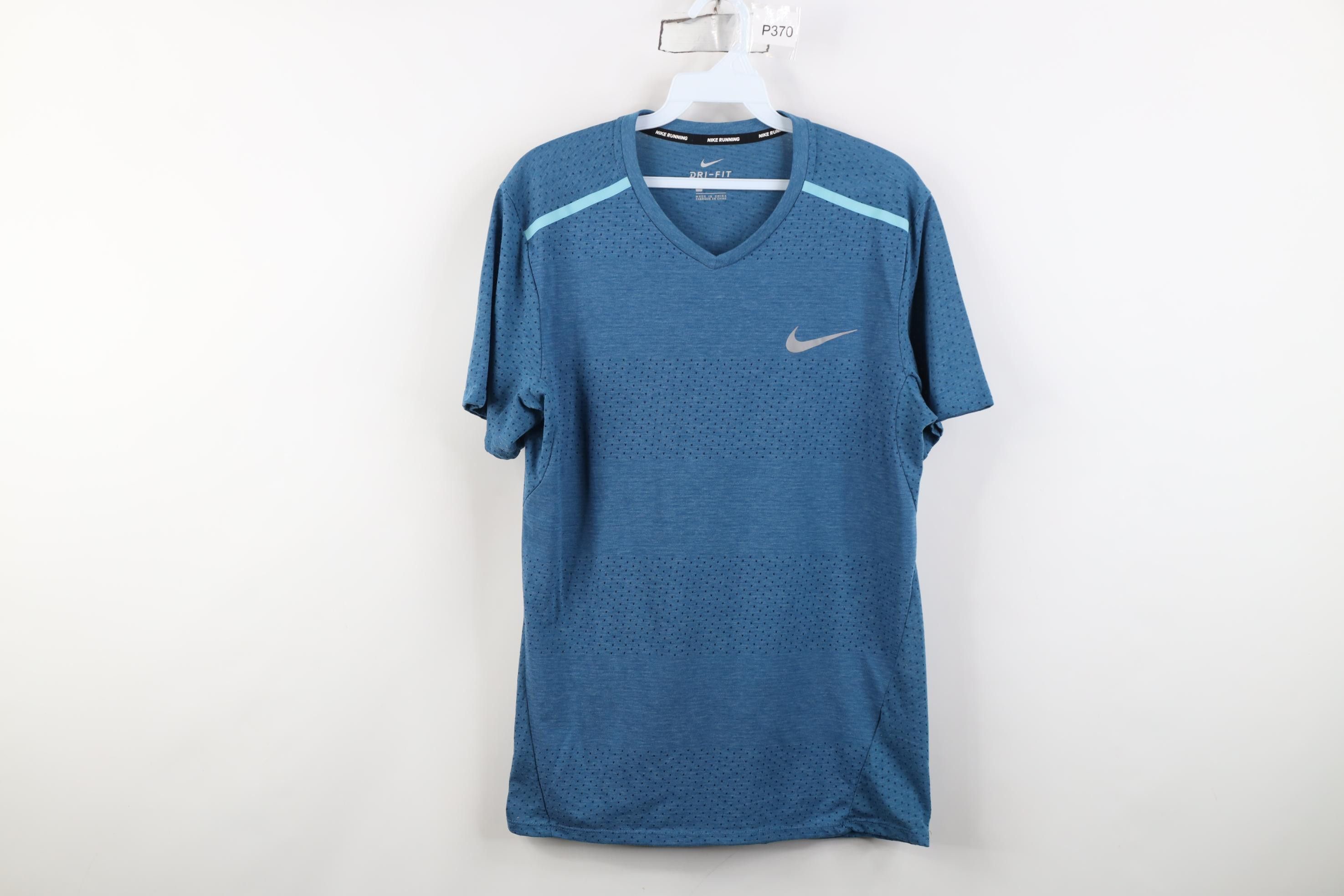 Nike Nike Running Breathe 365 Mesh Short Sleeve T-Shirt Size US M / EU 48-50 / 2 - 1 Thumbnail