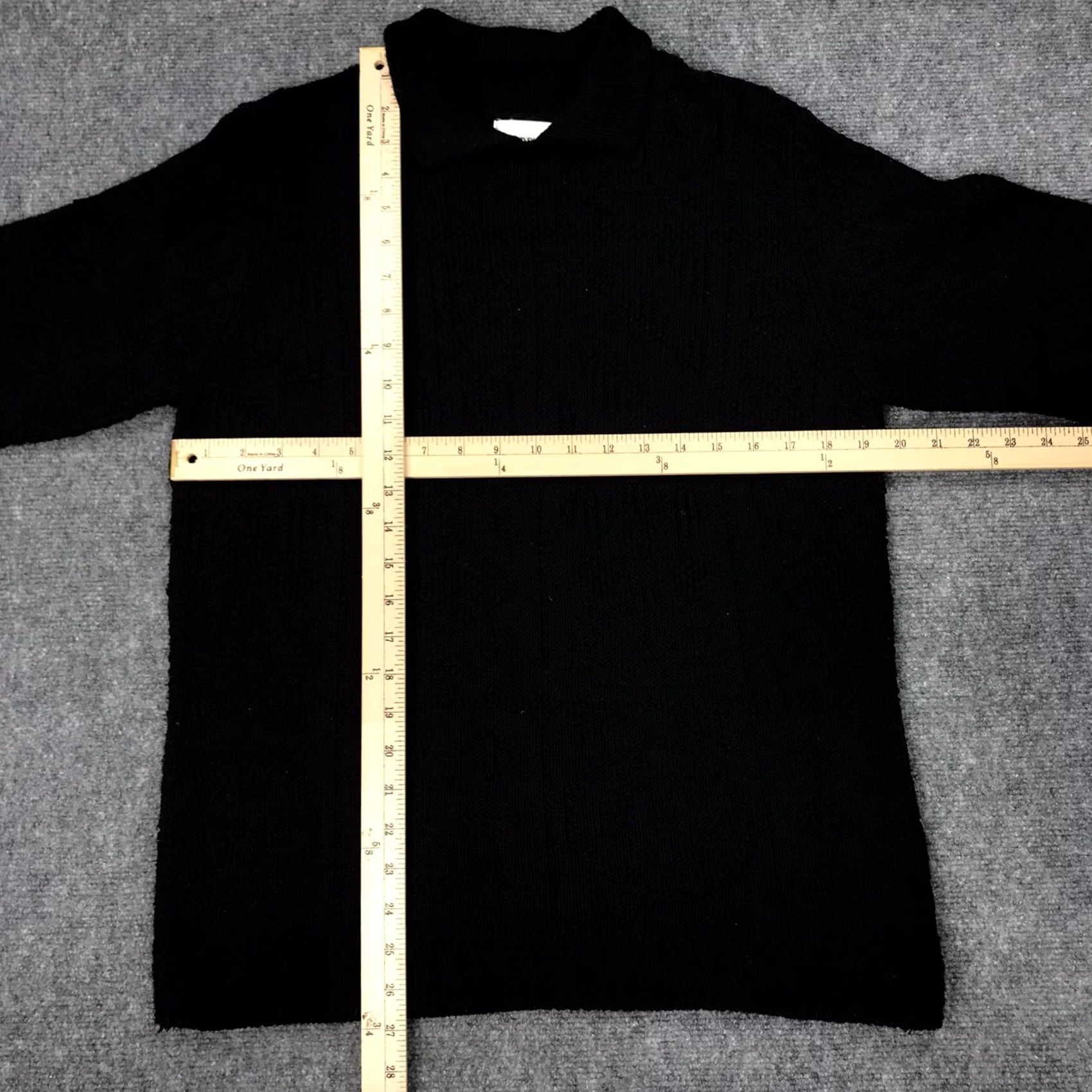 Vintage VTG 90s Alfred Dunner Women Black Cable Knit Sweater 3/4 Sleeves Medium Made USA Size M / US 6-8 / IT 42-44 - 7 Thumbnail
