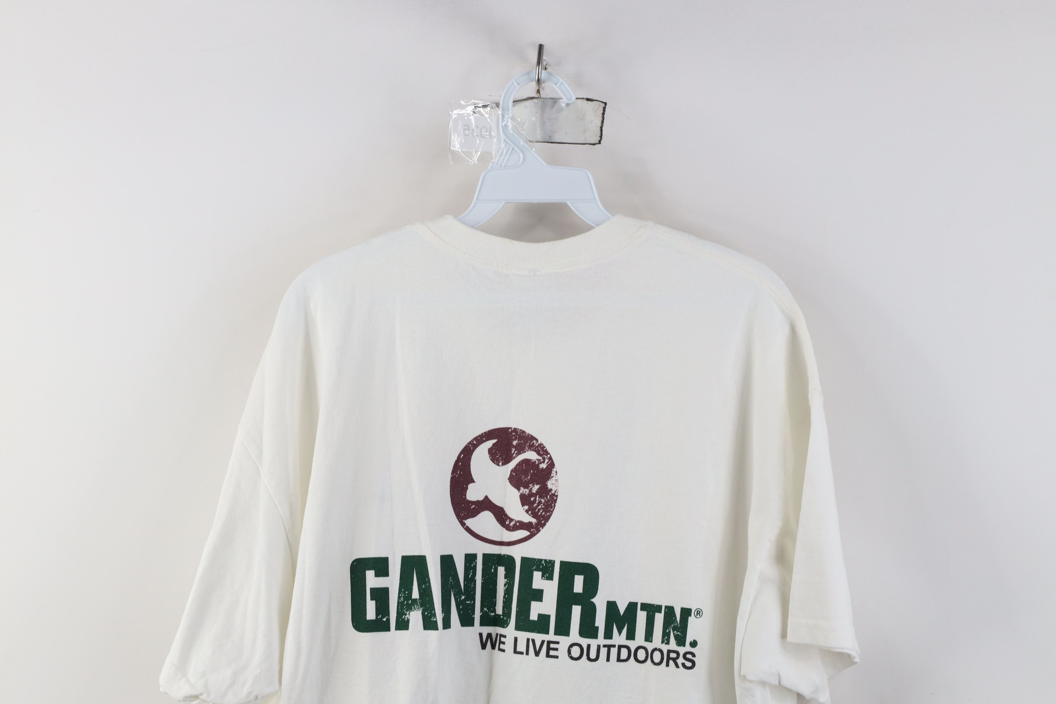 Vintage Vintage 90s Y2K Gander Mountain Big Logo T-Shirt White Size US XL / EU 56 / 4 - 13 Thumbnail