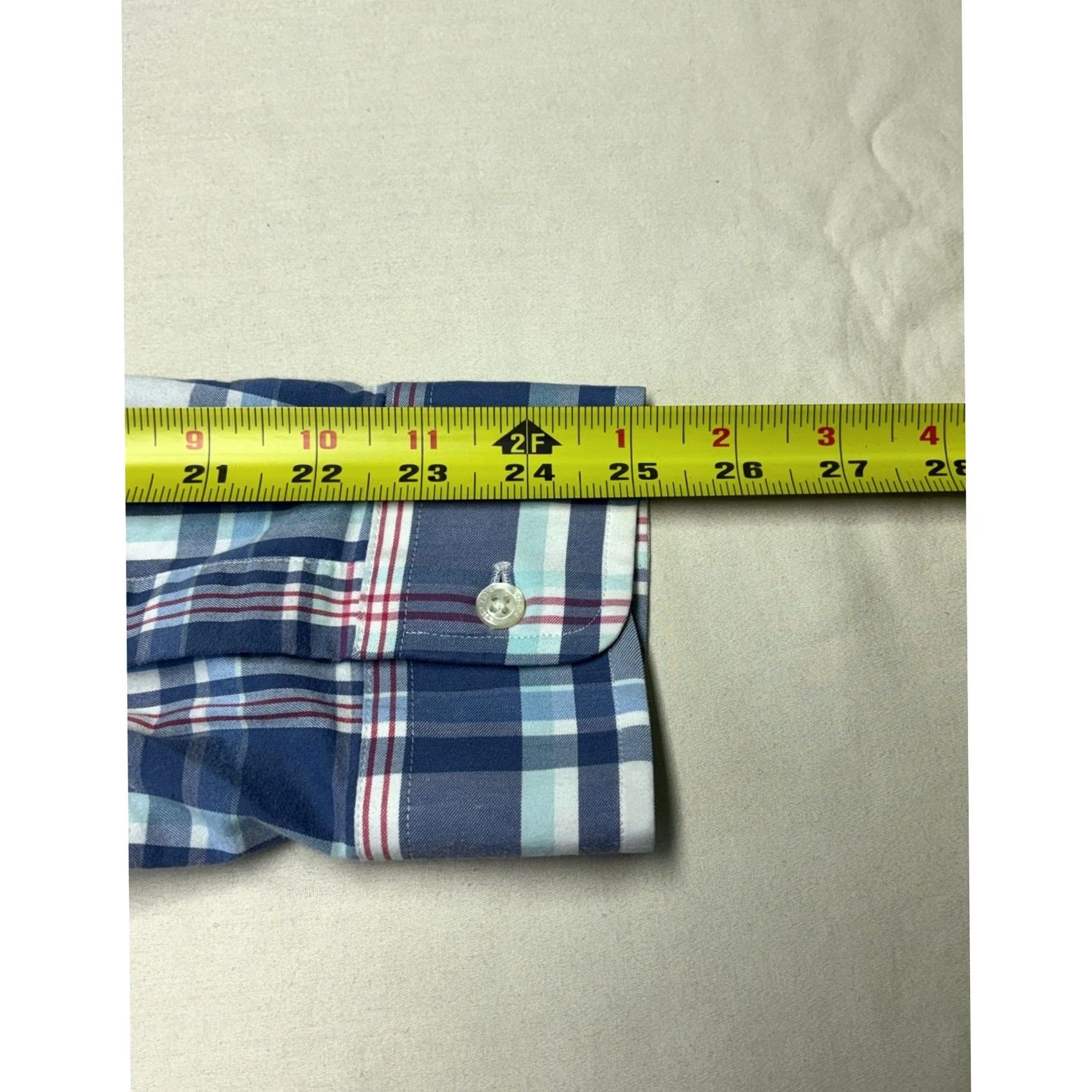 Vineyard Vines Vineyard Vines Performance Classic Fit Tucker Shirt Blue Red Plaid Mens Large Size US L / EU 52-54 / 3 - 8 Thumbnail