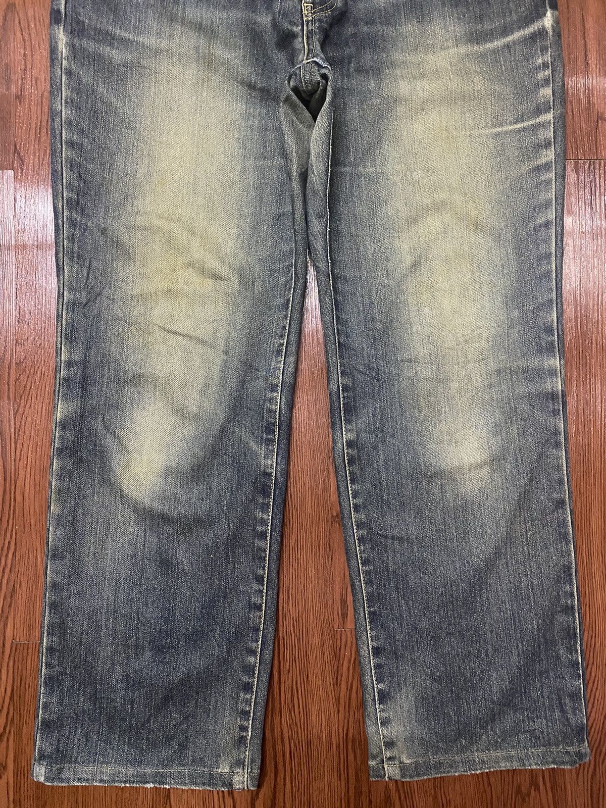 Edwin Vintage Japanese Brand Mud Wash Style Loose Jeans Size US 31 - 5 Thumbnail