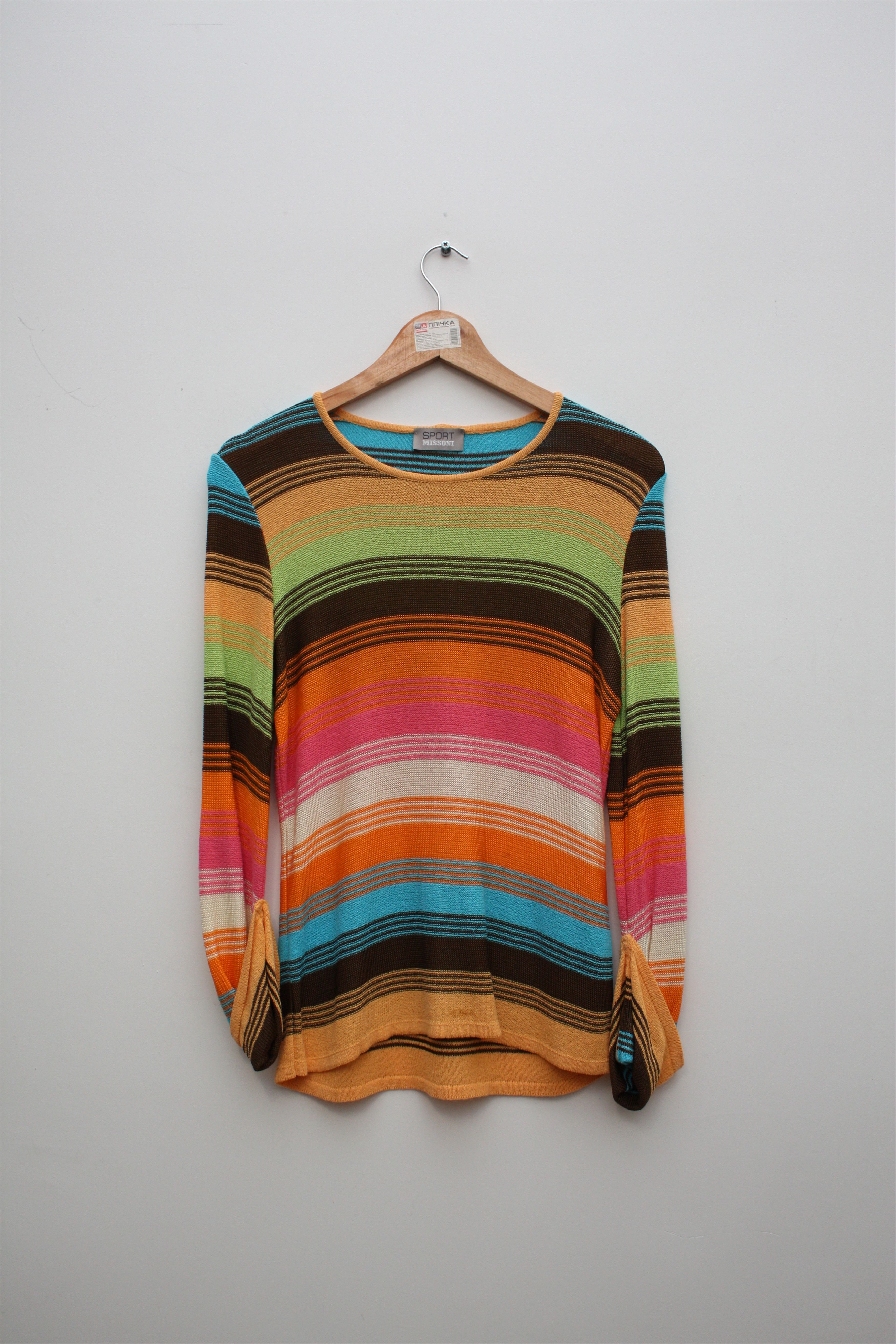 Missoni Missoni Sport Multicolor Long Sleeve Knitted Top Size M / US 6-8 / IT 42-44 - 1 Thumbnail