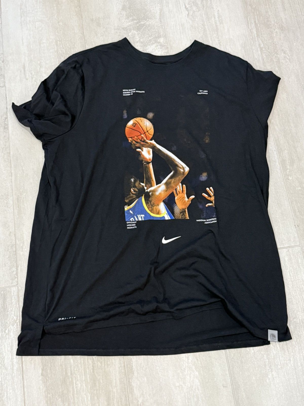 Nike Nike Kevin Durant Warriore T Shirt Size US XXL / EU 58 / 5 - 1 Thumbnail