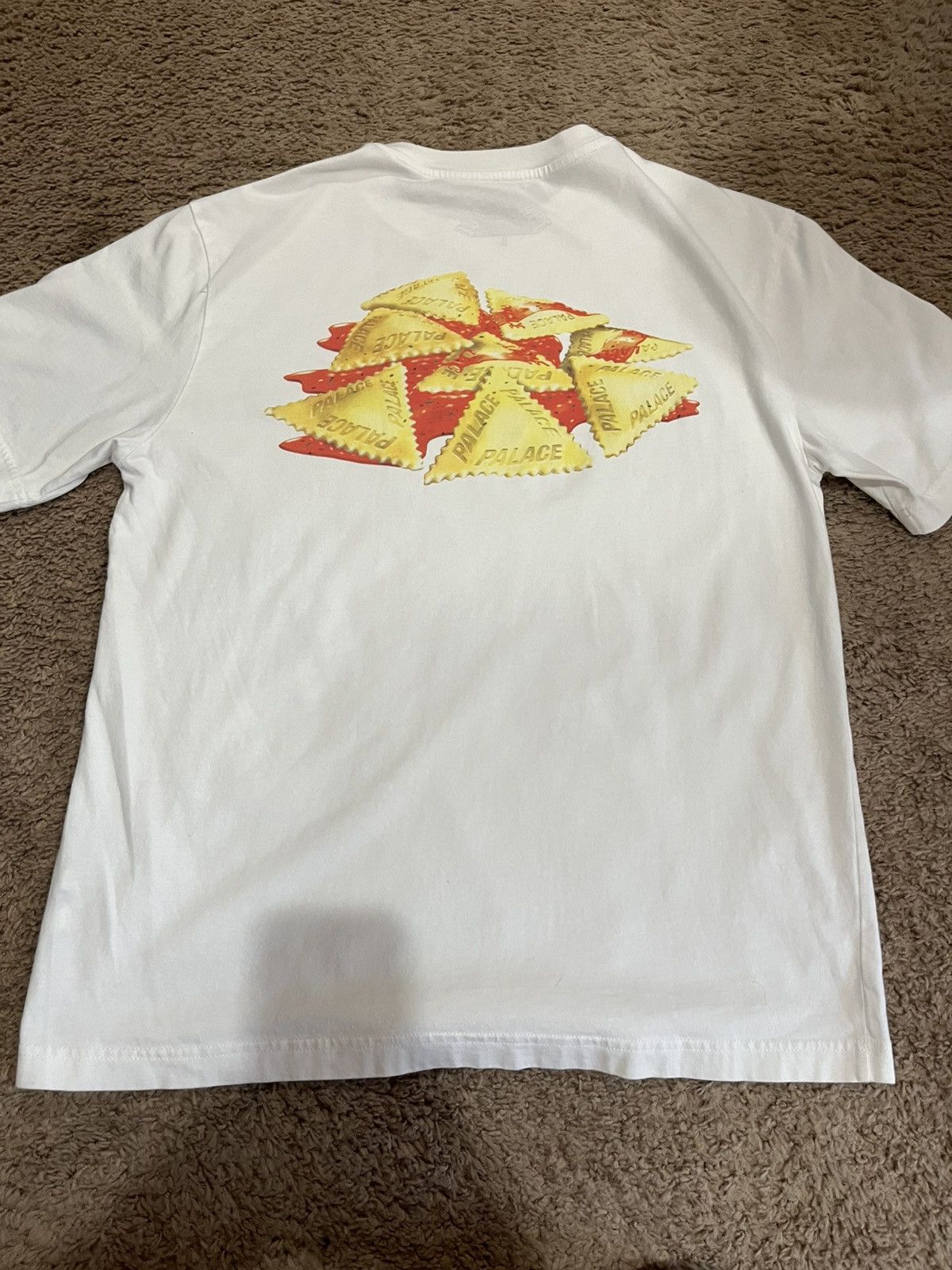 Palace Palace Pasta Day White T Shirt 2018 Size US L / EU 52-54 / 3 - 5 Thumbnail