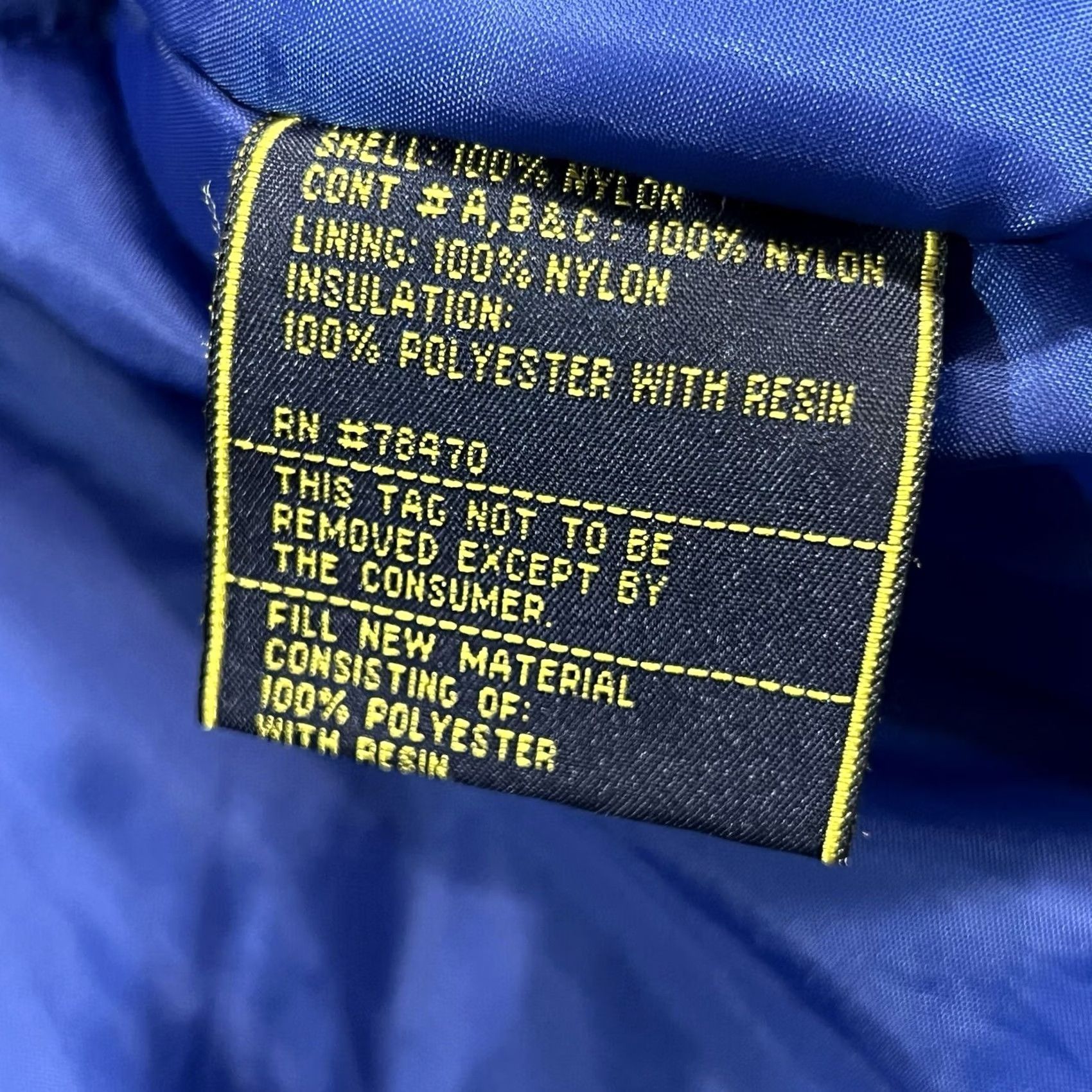 Vintage Field & Stream Puffer Jacket Mens L Blue Black Nylon Winter Snow Vantage Size US L / EU 52-54 / 3 - 8 Thumbnail