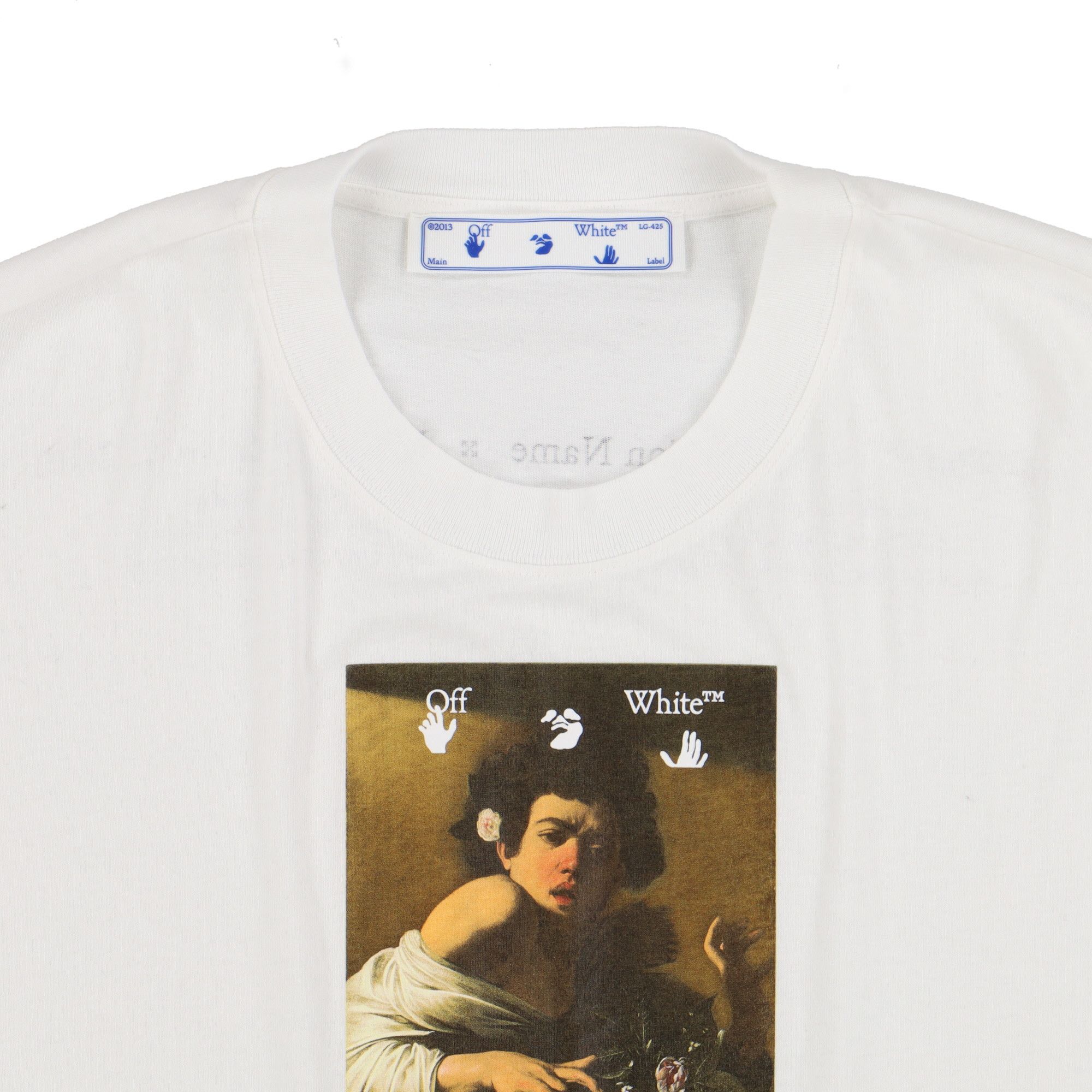 Off-White White Caravaggio Boy Oversized T-Shirt Size US XL / EU 56 / 4 - 5 Thumbnail