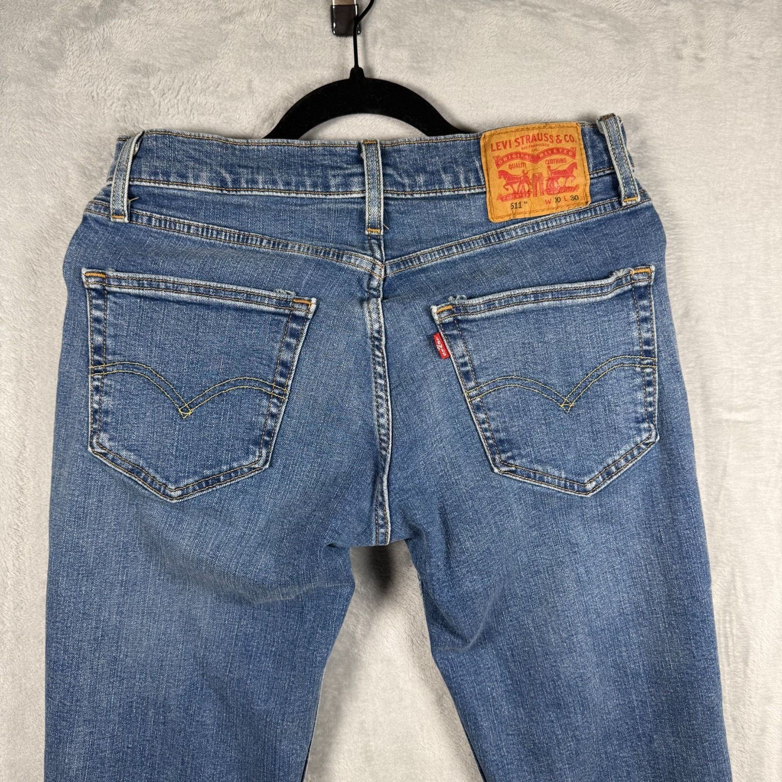 Levi's Levi’s 511 Slim Fit Jeans 30x30 Medium Wash Denim Stretch Size US 30 / EU 46 - 5 Thumbnail