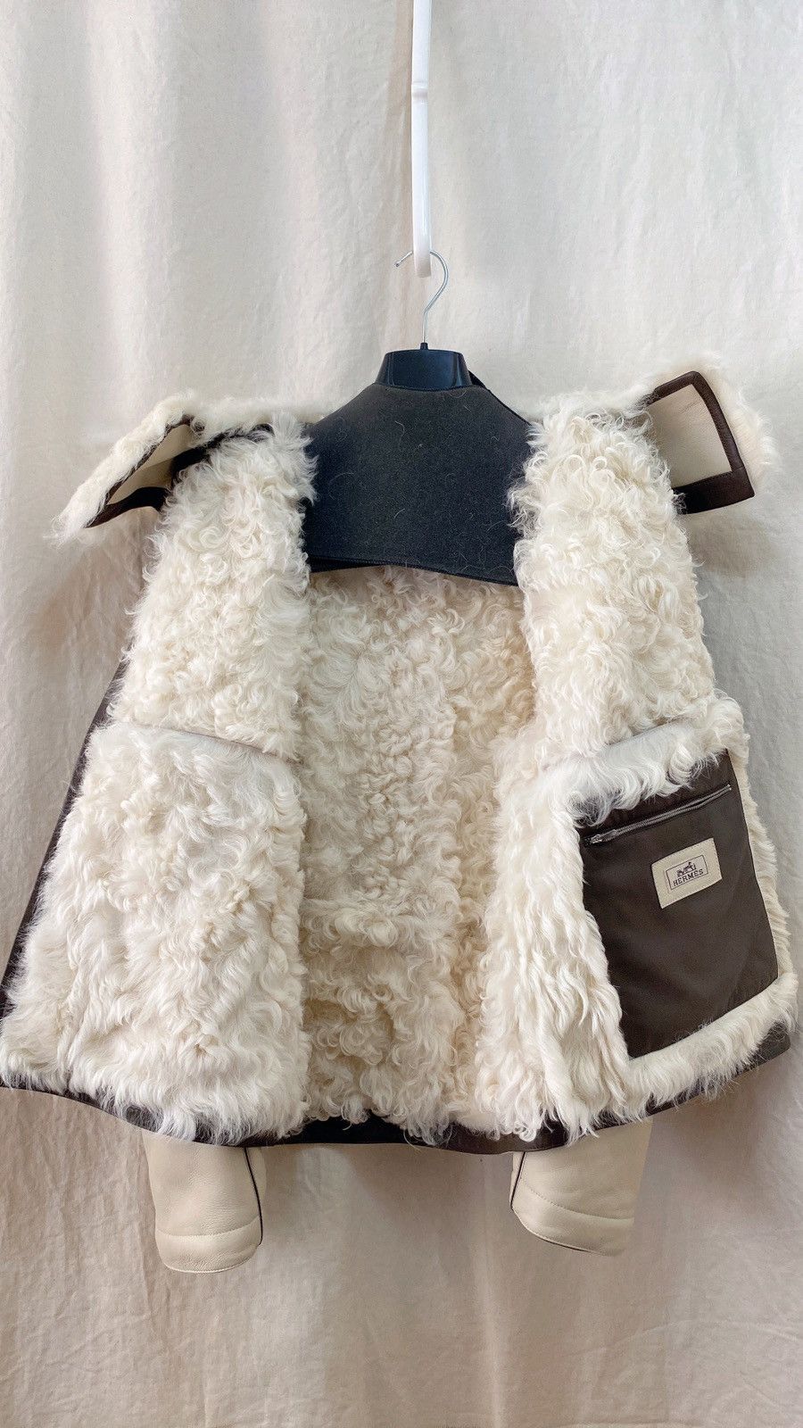 Hermes [sale] 22-23AW Hermes Leather Jacket (discoloured) Size US M / EU 48-50 / 2 - 3 Thumbnail