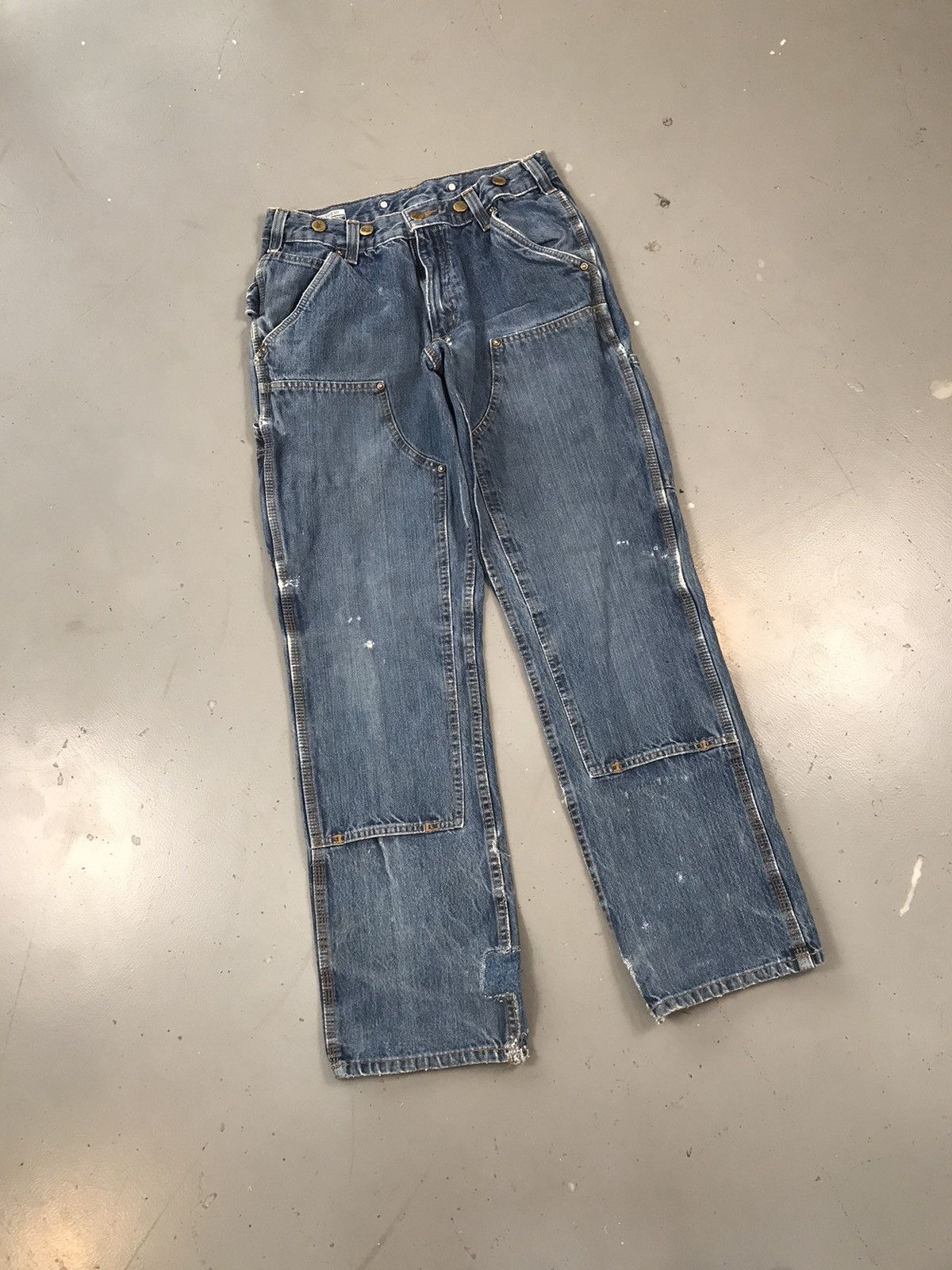 Carhartt × Vintage Vintage Carhartt distressed double knee denim Size US 28 / EU 44 - 2 Thumbnail