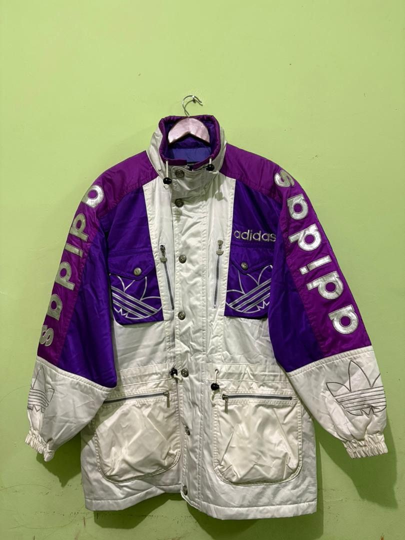 Adidas VTG 90’s Adidas Snow Gear The Three Stripe Big Logo Size US L / EU 52-54 / 3 - 1 Thumbnail