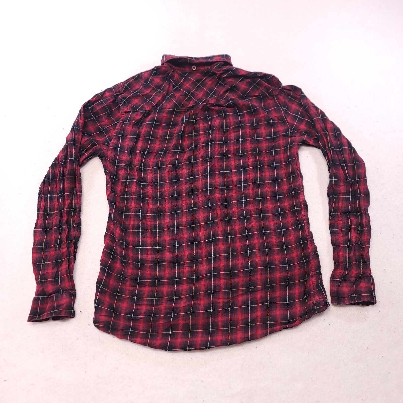 River Island River Island Tartan Flannel Shirt Mens Size Small Red Black Size US S / EU 44-46 / 1 - 10 Thumbnail