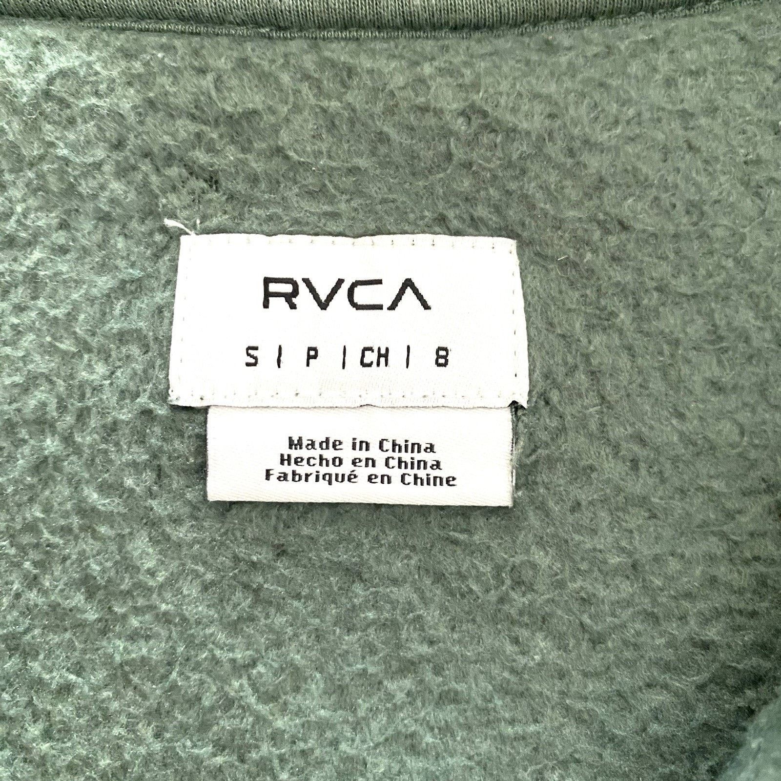 RVCA RVCA Off Grid Sherpa Fleece Sweatshirt Adult Small Green Size S / US 4 / IT 40 - 9 Thumbnail