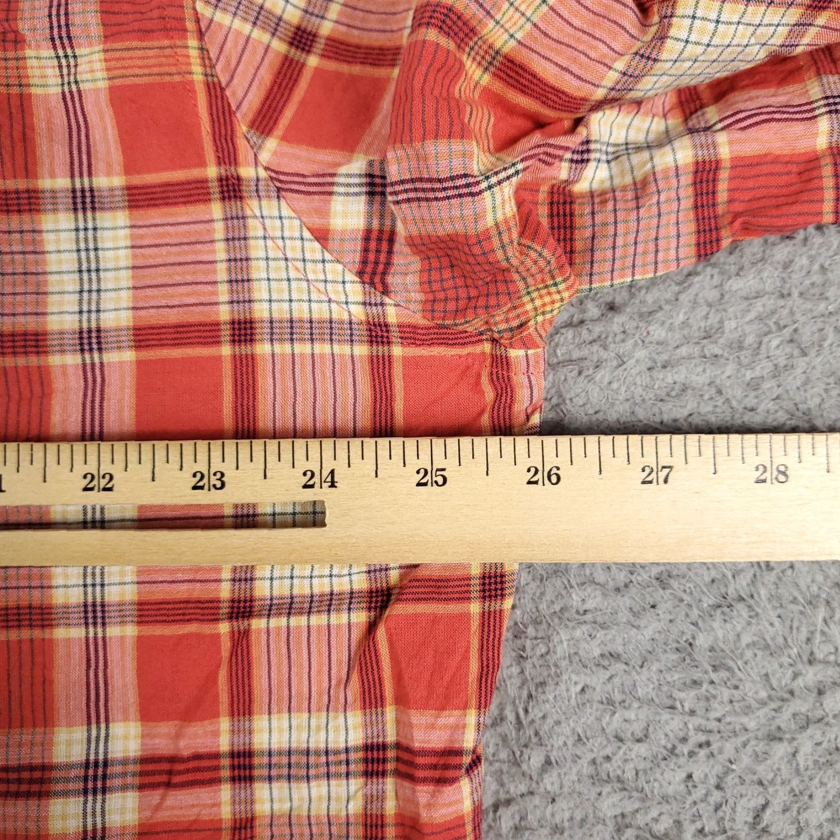 Bonobos Bonobos Button-Up Shirt Mens 2XL Coral Plaid Long Sleeve Casual Size US XXL / EU 58 / 5 - 5 Thumbnail