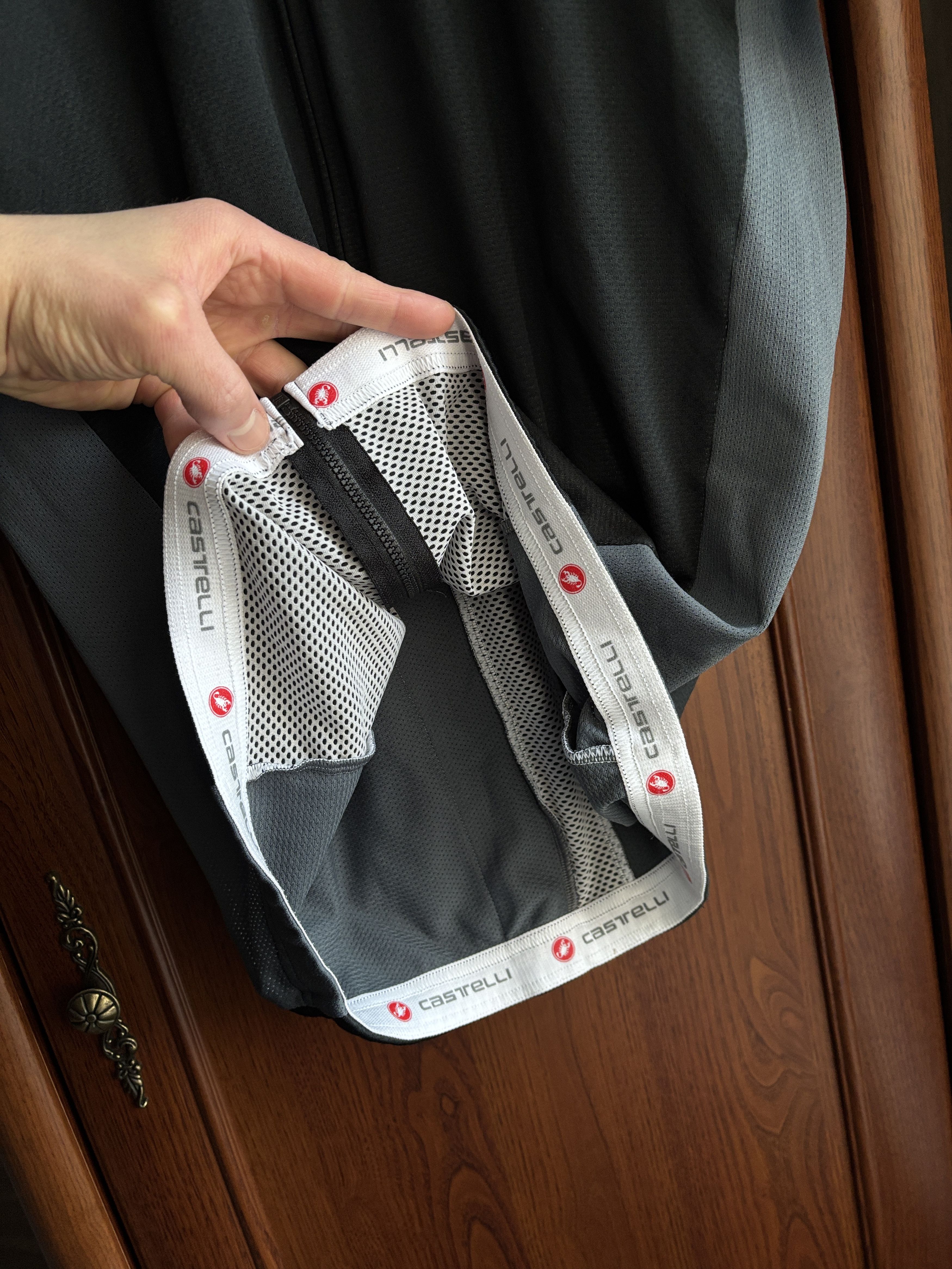 Bicycle Castelli Cycling Jersey Full Zip Short Sleeve Black / Gray Size US XXL / EU 58 / 5 - 9 Thumbnail
