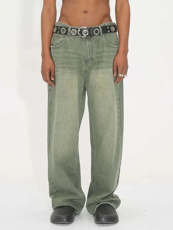 Designer × Japanese Brand × Vintage Distressed washed y2k baggy pants jeans Size US 32 / EU 48 - 1 Thumbnail