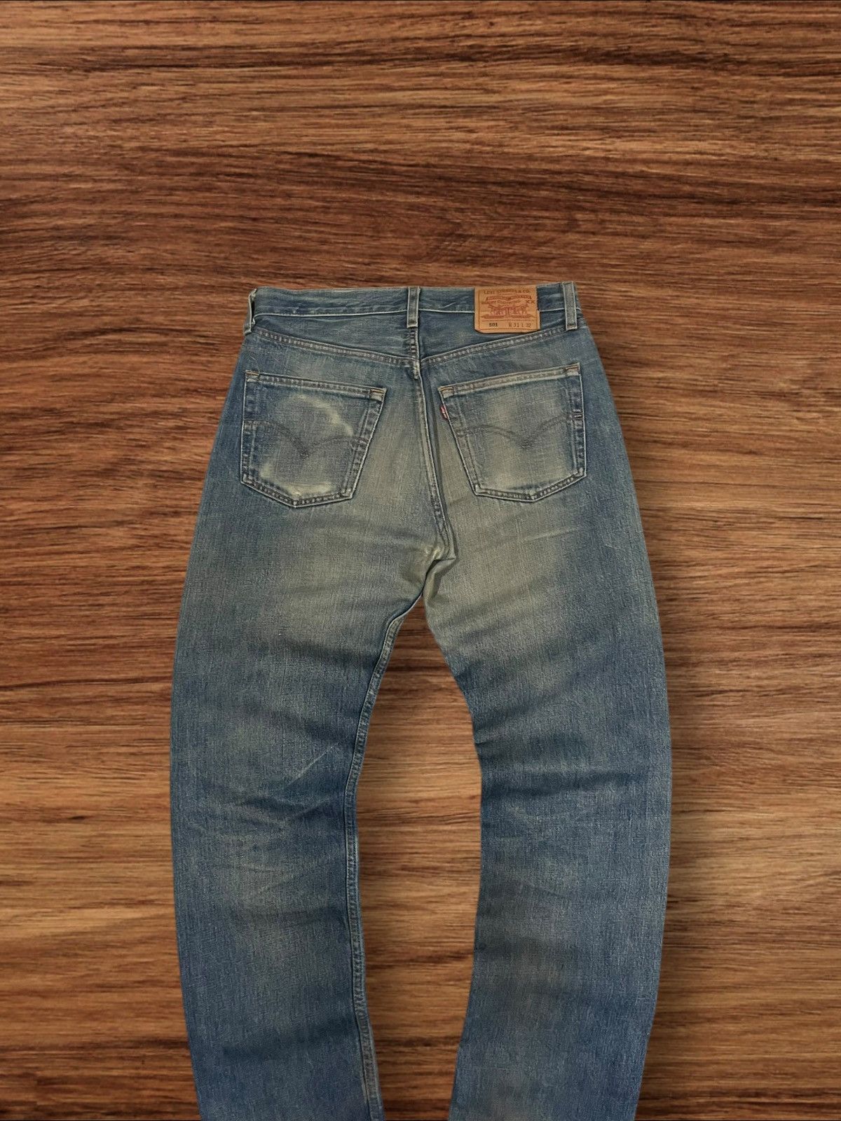 Levi's Vintage 90s Levi’s 501 Button Fly Dark Blue Faded Jeans Size US 31 - 9 Thumbnail
