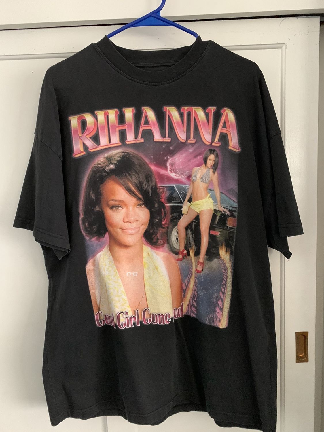 image of Grace Court Rihanna Good Girl Gone Wild Tee Size XL in Black, Men's