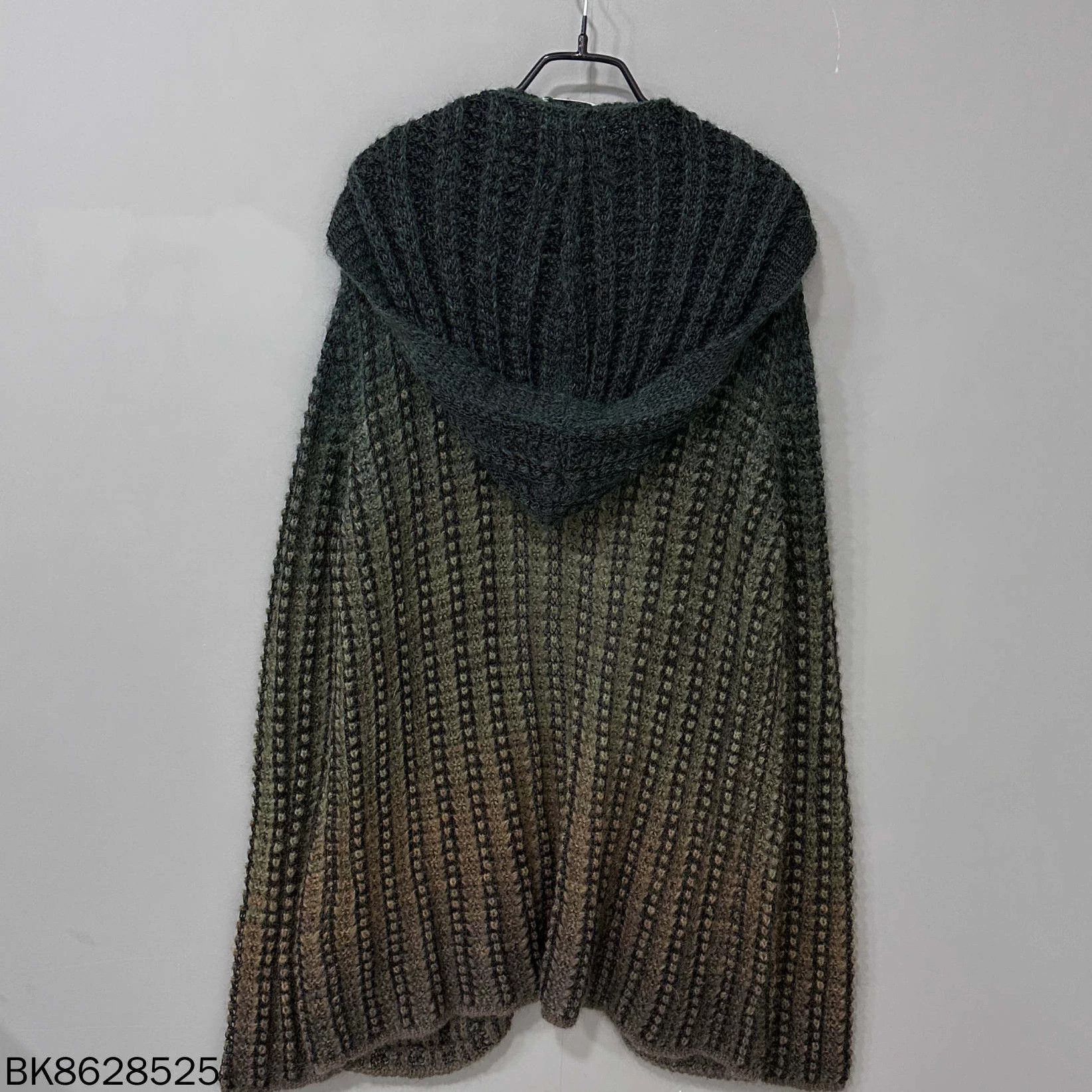 Saint Laurent Paris Mohair Gradient Hooded Cardigan, Saint Laurent Paris Size M / US 6-8 / IT 42-44 - 2 Thumbnail