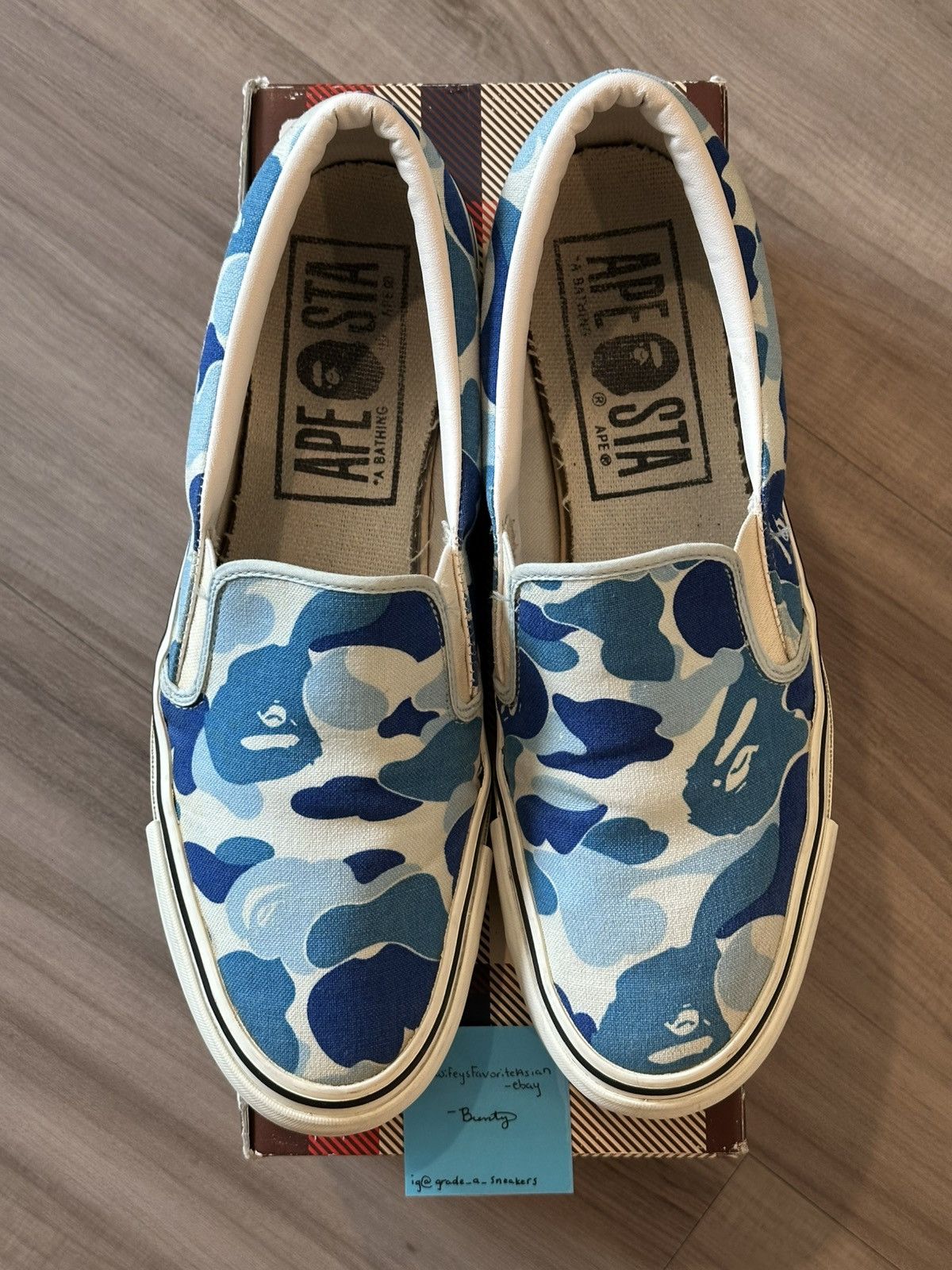 Bape Bape Yank Sta ABC Camo (Blue) Size 9.5 Size US 9.5 / EU 42-43 - 2 Thumbnail