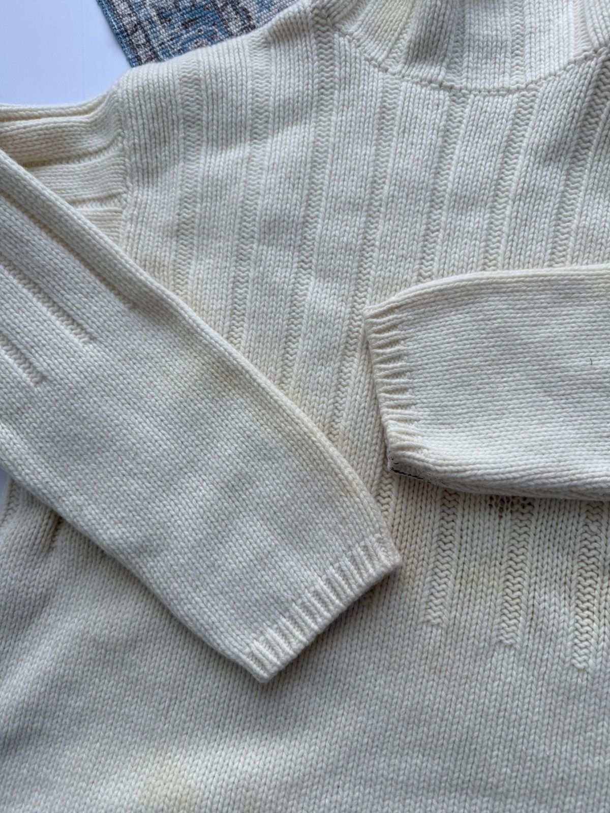 Left Hand Archive 90s Left Hand Massimo Osti Lambswool Knit Sweater Size US L / EU 52-54 / 3 - 8 Thumbnail