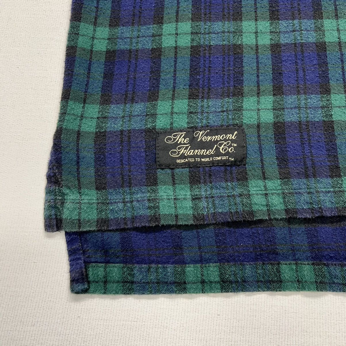 The Vermont Flannel Company × Vintage VTG The Vermont Flannel Company Polo Shirt Green Plaid Size US M / EU 48-50 / 2 - 7 Thumbnail