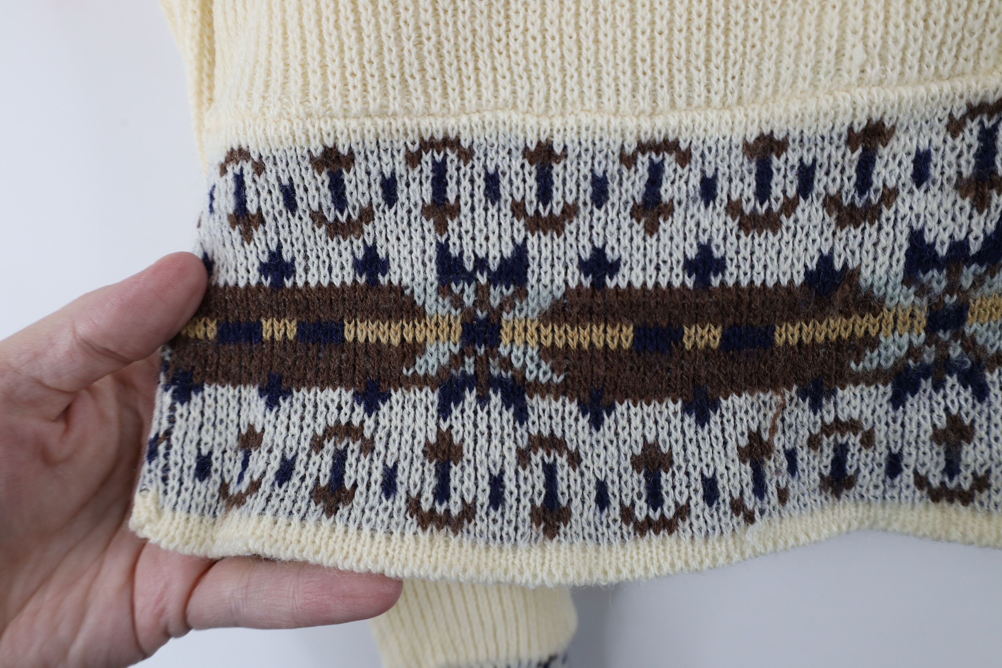 Vintage Vintage 70s Mid Century Modern MCM Ribbed Knit Sweater USA Size M / US 6-8 / IT 42-44 - 8 Thumbnail