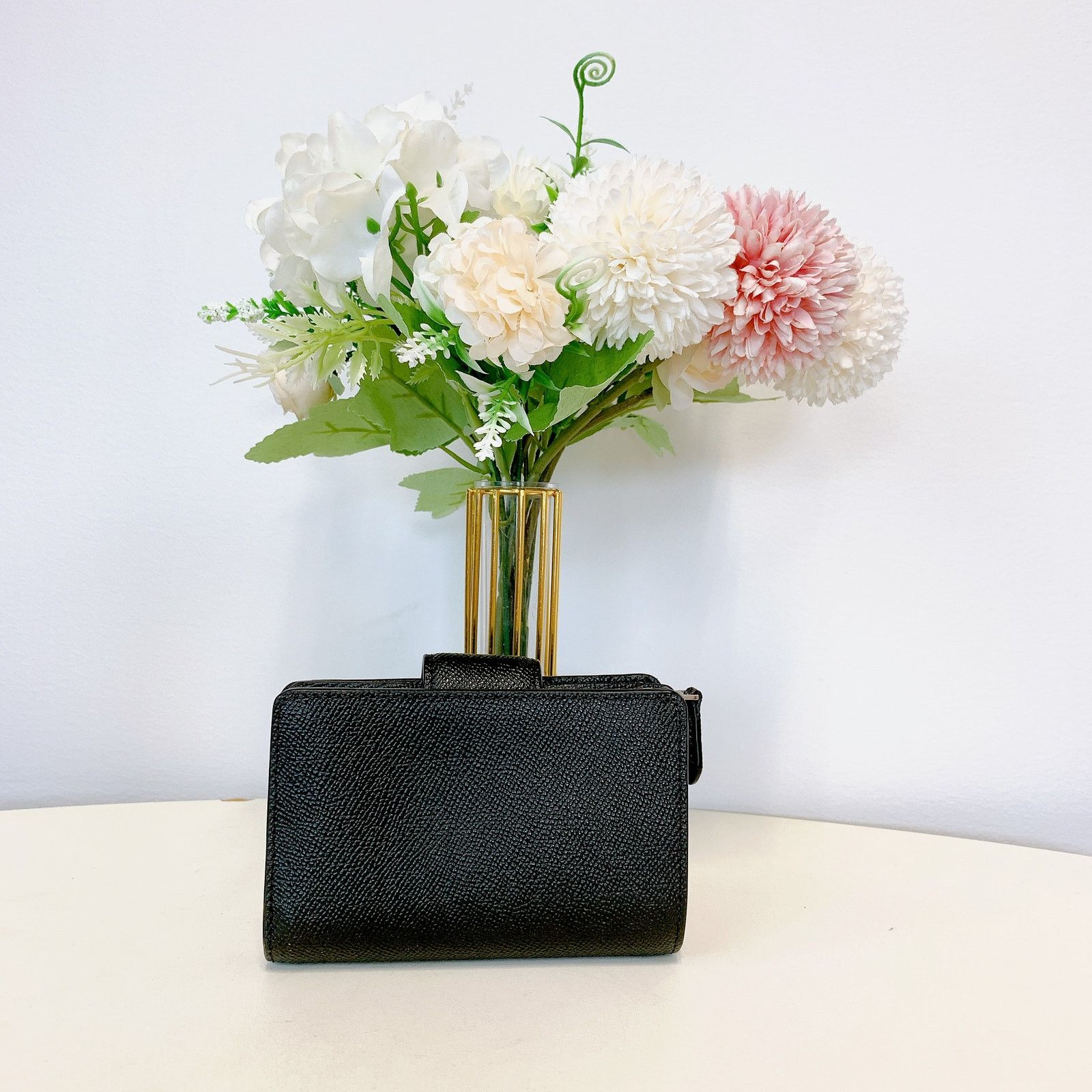 Coach Coach 6390 Medium Corner Zip Wallet IN Black Size ONE SIZE - 2 Thumbnail