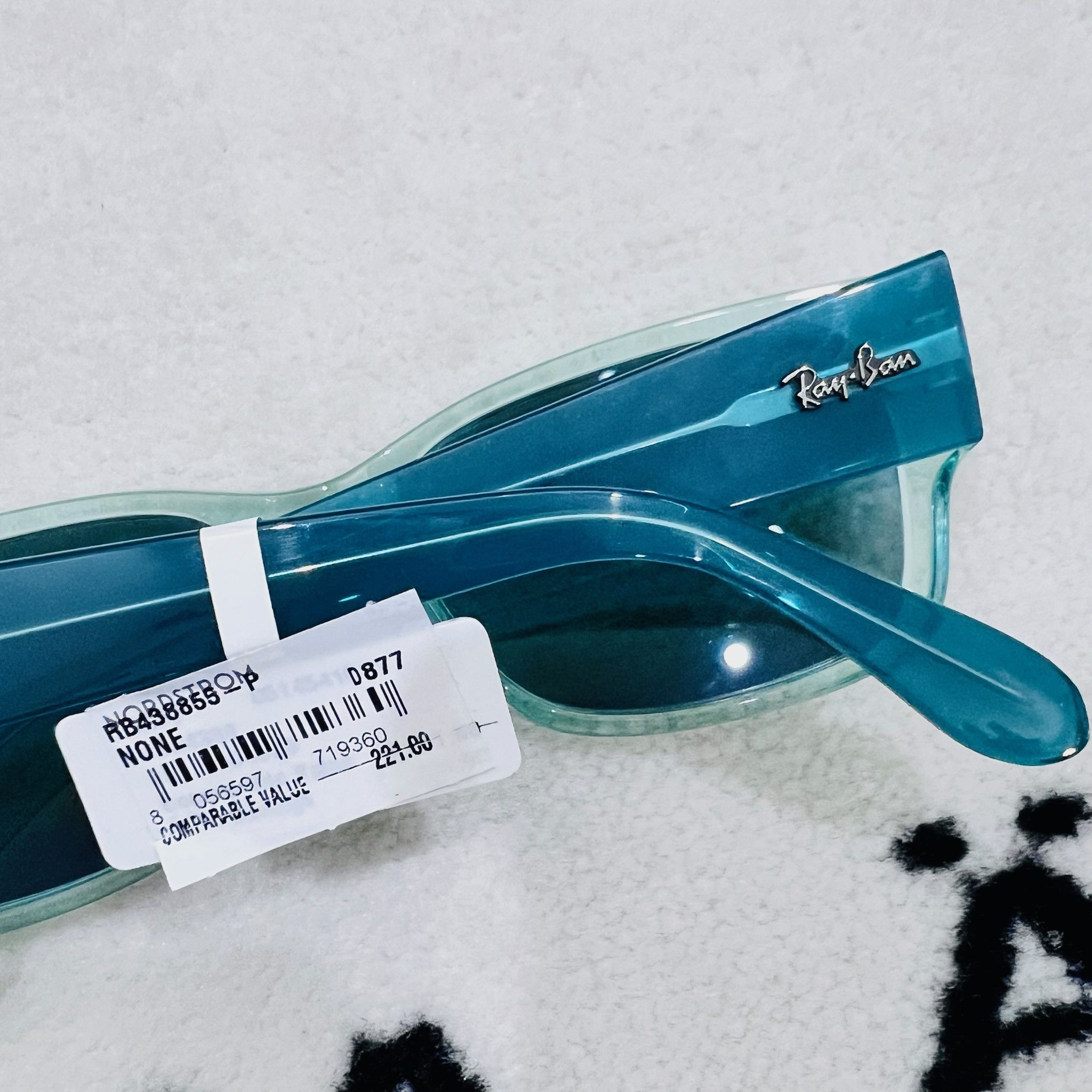 RayBan Ray-Ban Polarized RB4388 Transparent Green Pillow Sunglasses Size ONE SIZE - 8 Thumbnail