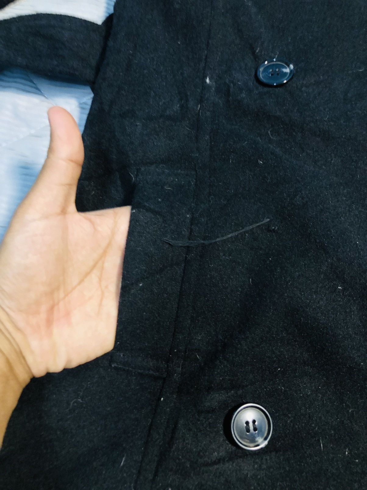 Japanese Brand Clumzy Double Brested Long Jacket (24) Size US S / EU 44-46 / 1 - 11 Thumbnail