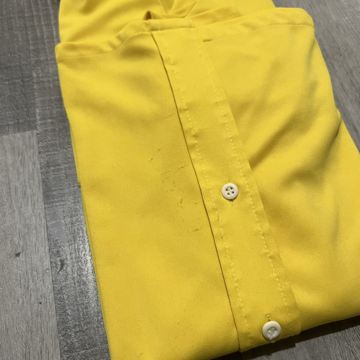 Vintage VTG Edwards Of Californa 1970s Yellow Disco Mod Button Shirt Size US M / EU 48-50 / 2 - 4 Thumbnail
