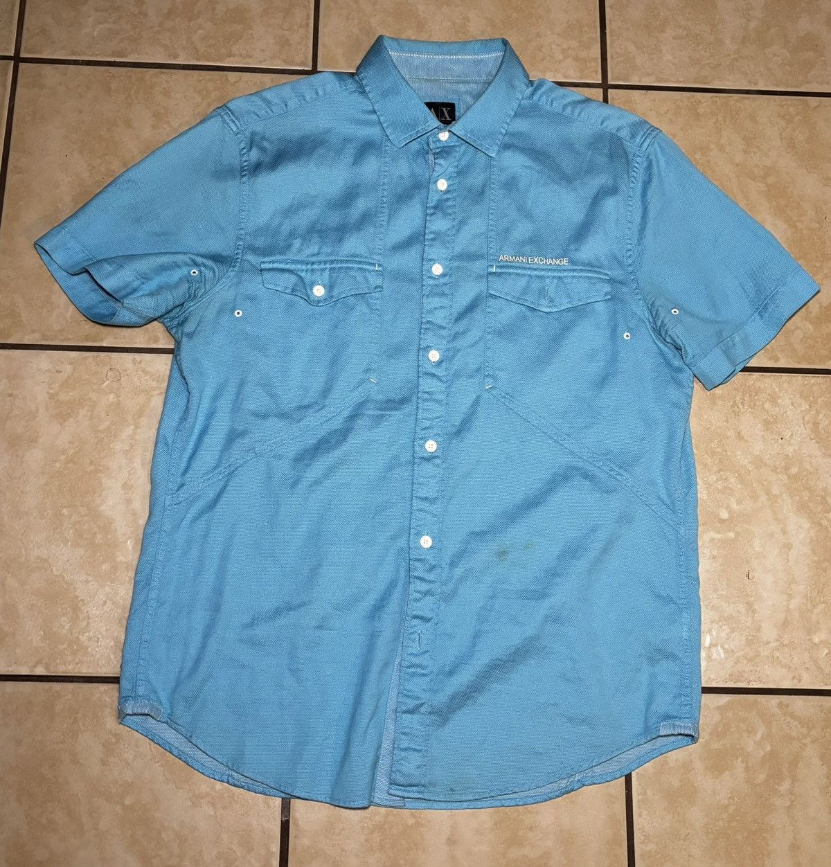 Armani × Armani Exchange Blue Armani Exchange button-up shirt Size US M / EU 48-50 / 2 - 1 Thumbnail