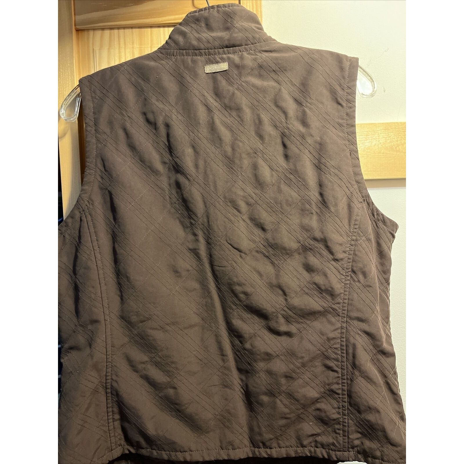 Columbia Columbia Women’s L Brown Full Zip Sleeveless Polyester Vest Size L / US 10 / IT 46 - 6 Thumbnail