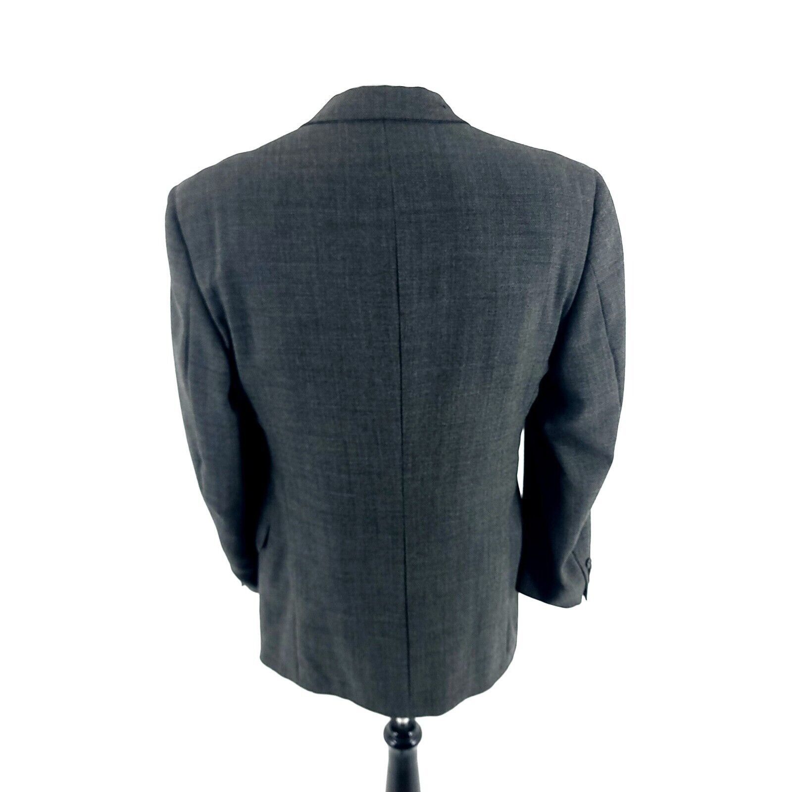 Austin Reed Austin Reed Thick Wool 2 Button 2 Piece Suit 38L Gray Basket Size 38L - 6 Thumbnail