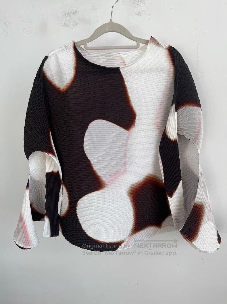 Issey Miyake Issey Miyake Color-Block Long Sleeve Top Size M / US 6-8 / IT 42-44 - 1 Thumbnail