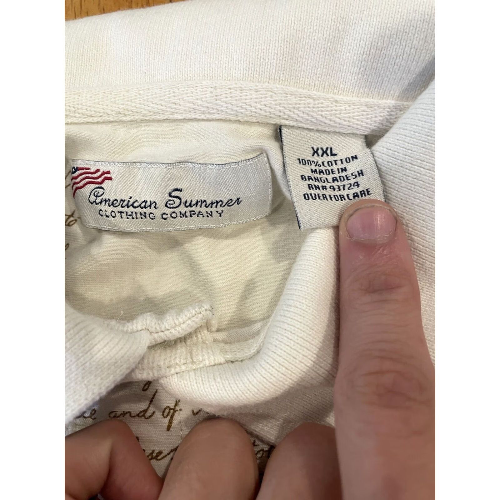 CO American Summer Clothing Co USA Flag Patriotic Polo Shirt Henley Mens 2XL Polo Short Sleeve White 2XL Mens Flag American Classic Patriotic Shirt Size US XXL / EU 58 / 5 - 2 Thumbnail