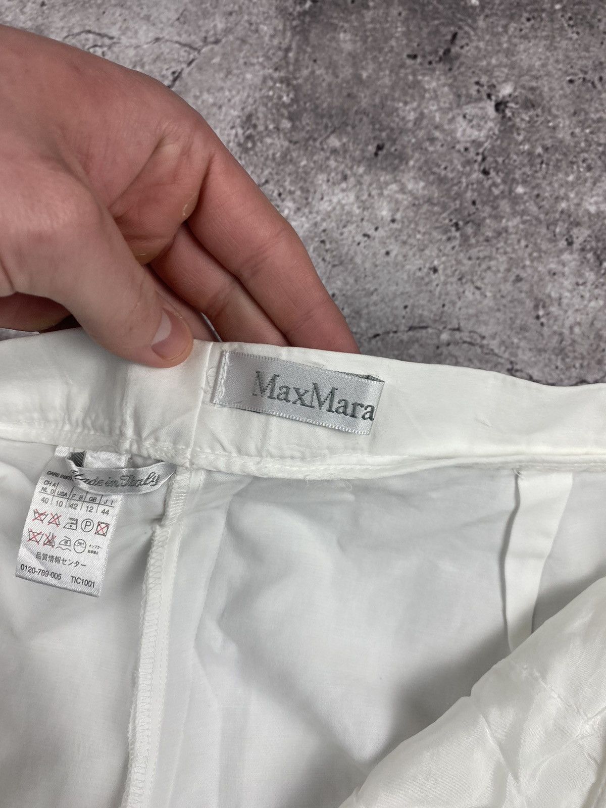 Max Mara × Vintage Vintage MaxMara Lilac Relaxed Fit Wide Leg Pants Size 32" / US 10 / IT 46 - 7 Thumbnail
