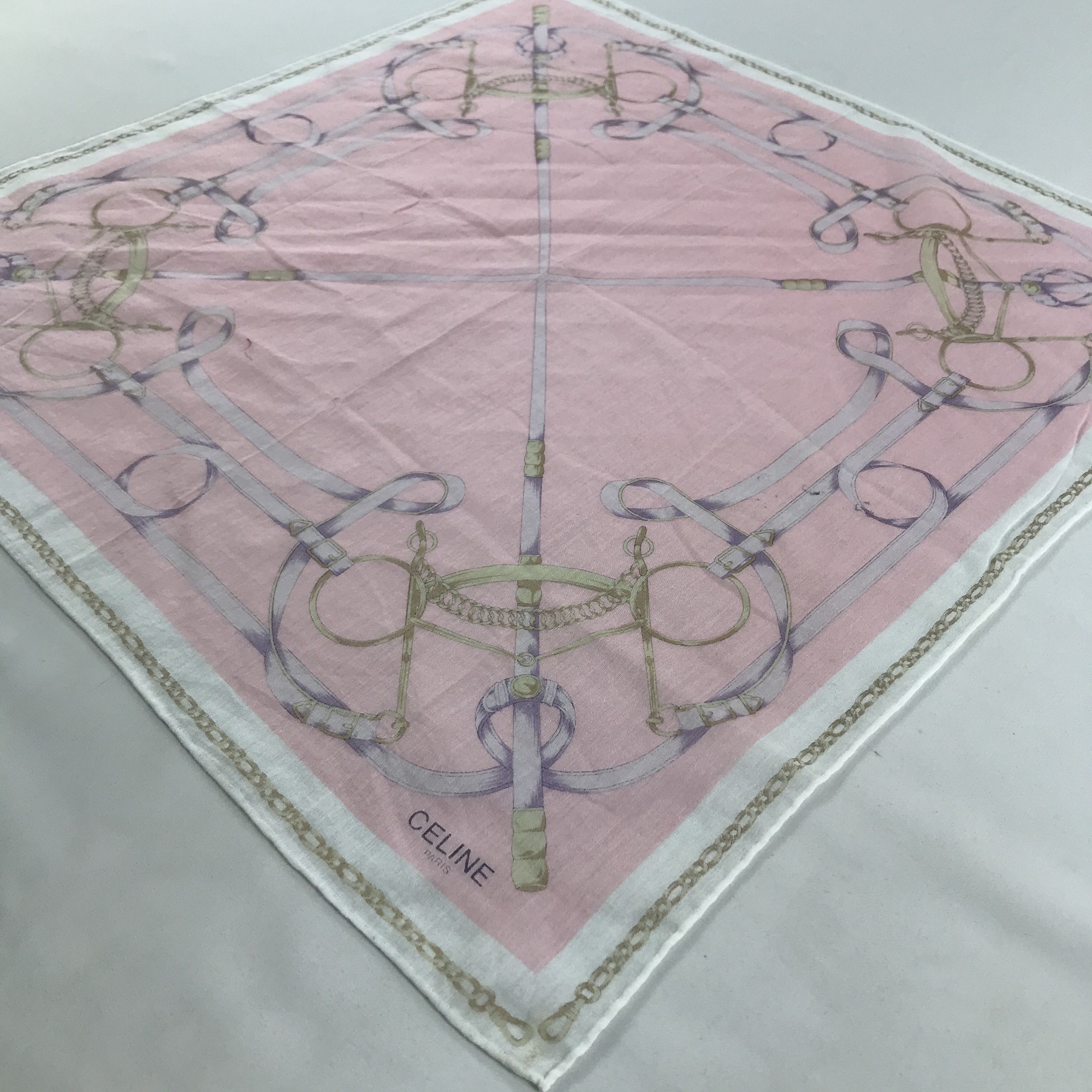 Celine × Vintage Celine Bandana / Handkerchief / Neckerchief - S1657 Size ONE SIZE - 2 Thumbnail