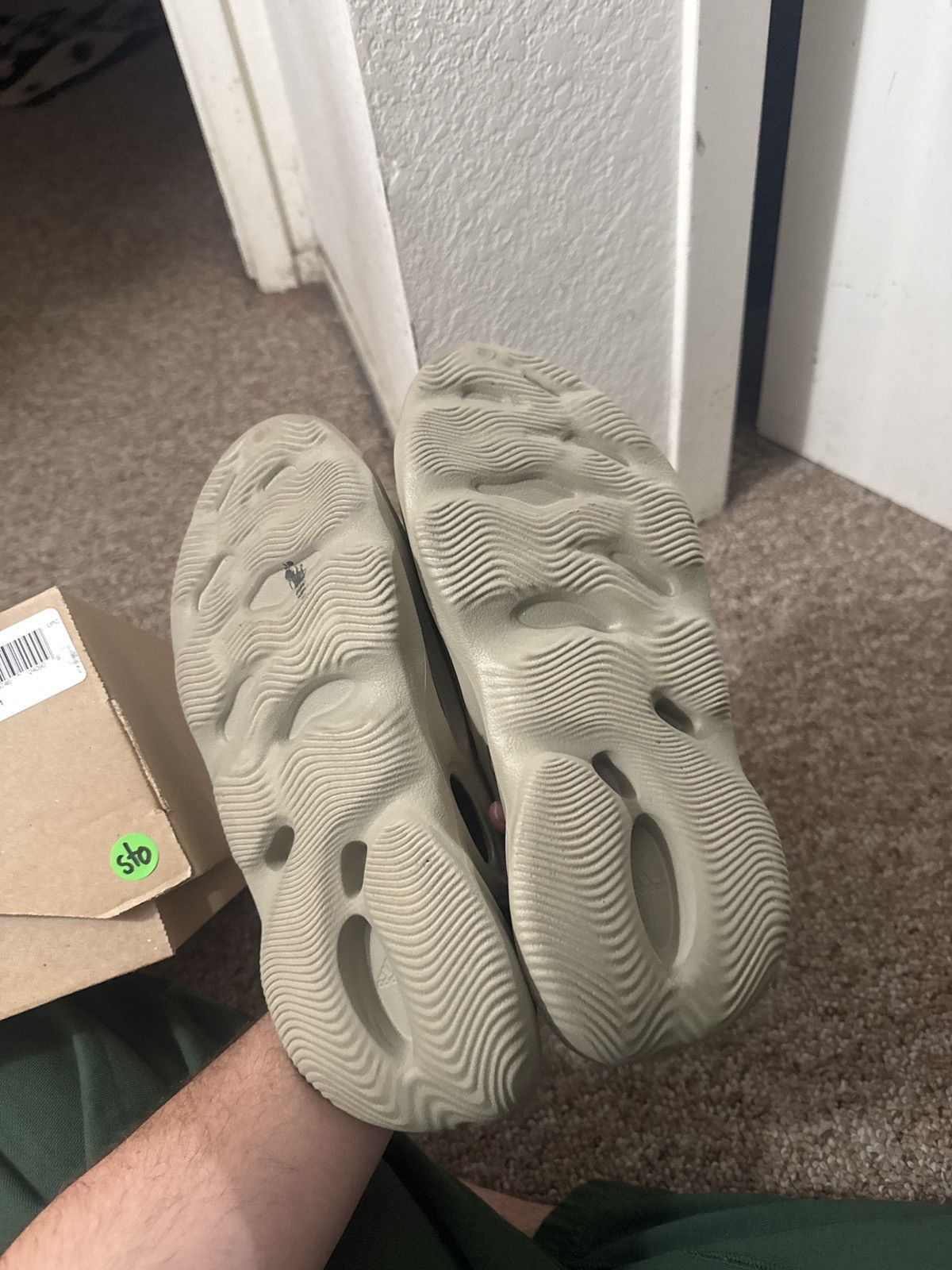 Adidas Stone Salt foam runners Size US 11 / EU 44 - 5 Thumbnail