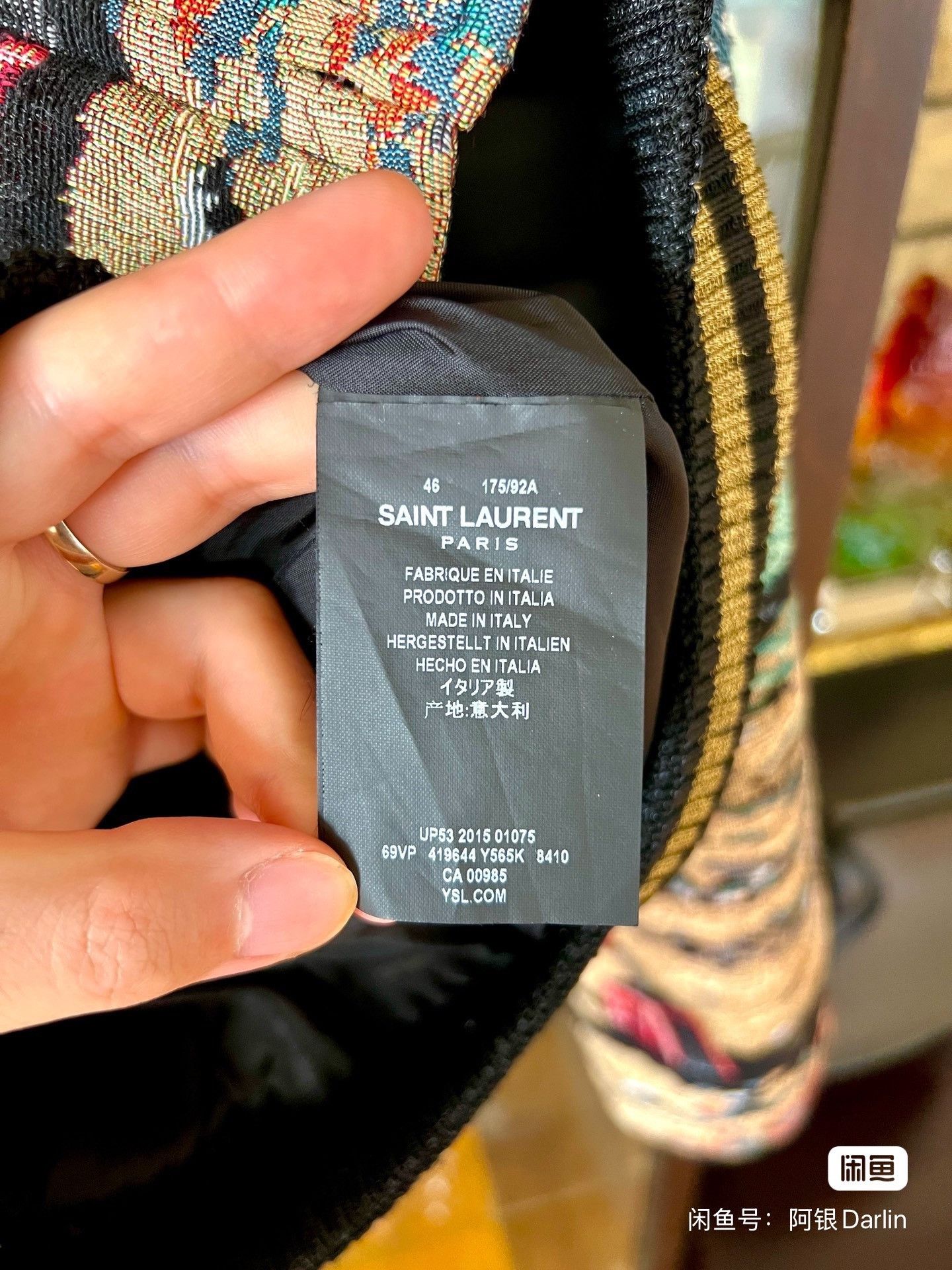 Saint Laurent Paris Saint laurent Astronaut jacket 2501-Nextarrow Size US S / EU 44-46 / 1 - 4 Thumbnail