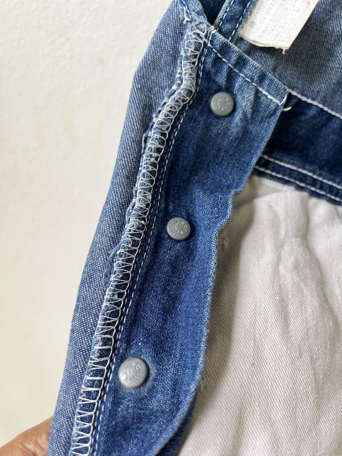 Vintage vintage BOBSON Denim Overalls/ Dungarees Size US 33 - 16 Thumbnail